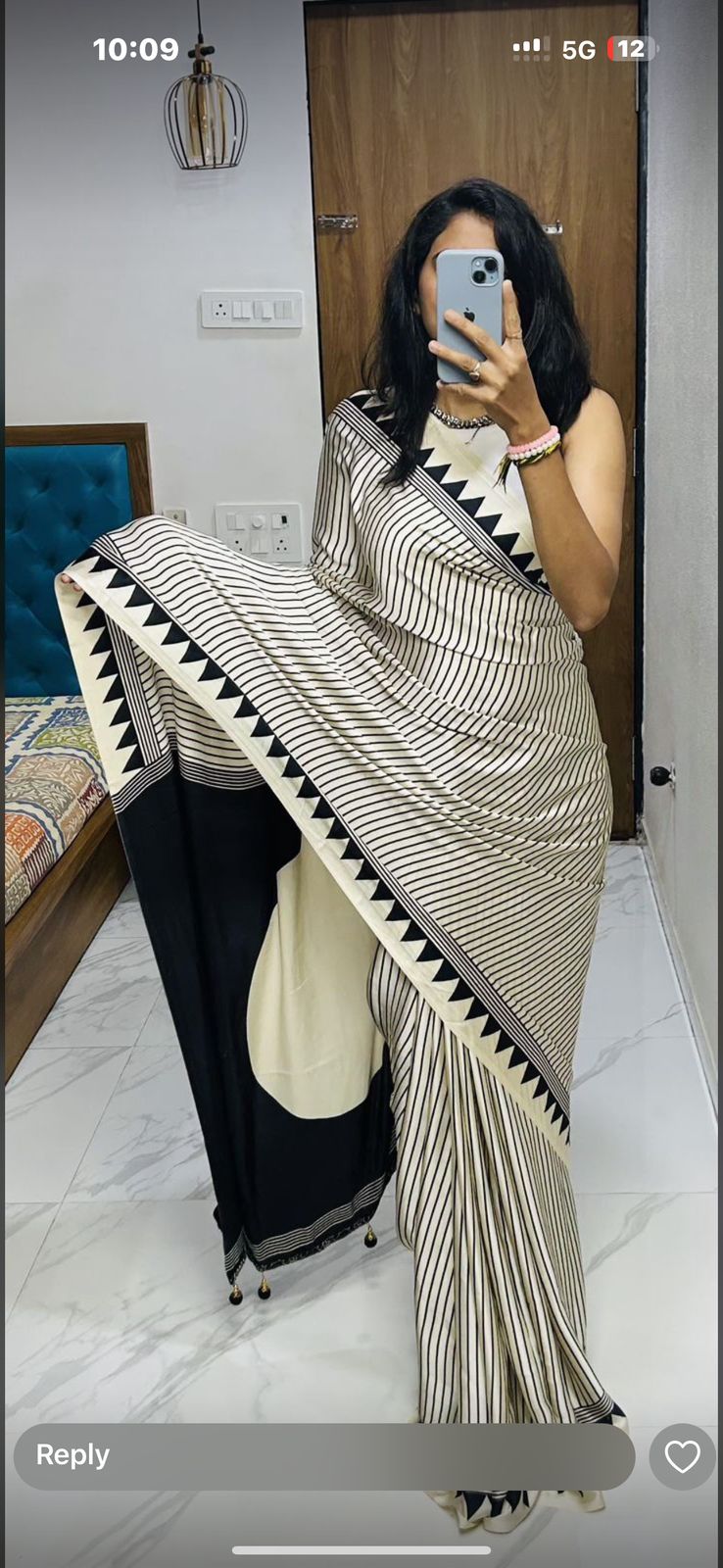 Kayatri New Designer Pure Crape Satin Ajrakh Printed Saree