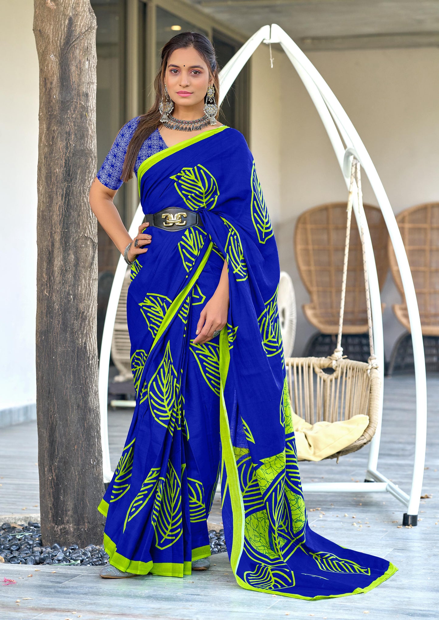 Kayatri New Soft Pure Cotton Block Print Saree