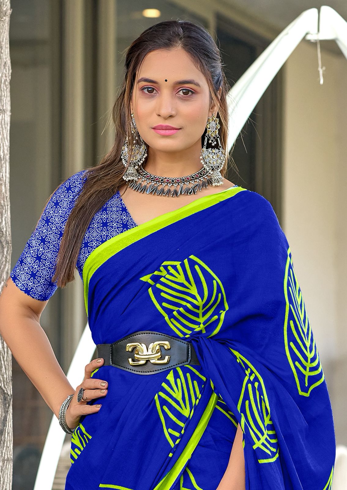 Kayatri New Soft Pure Cotton Block Print Saree