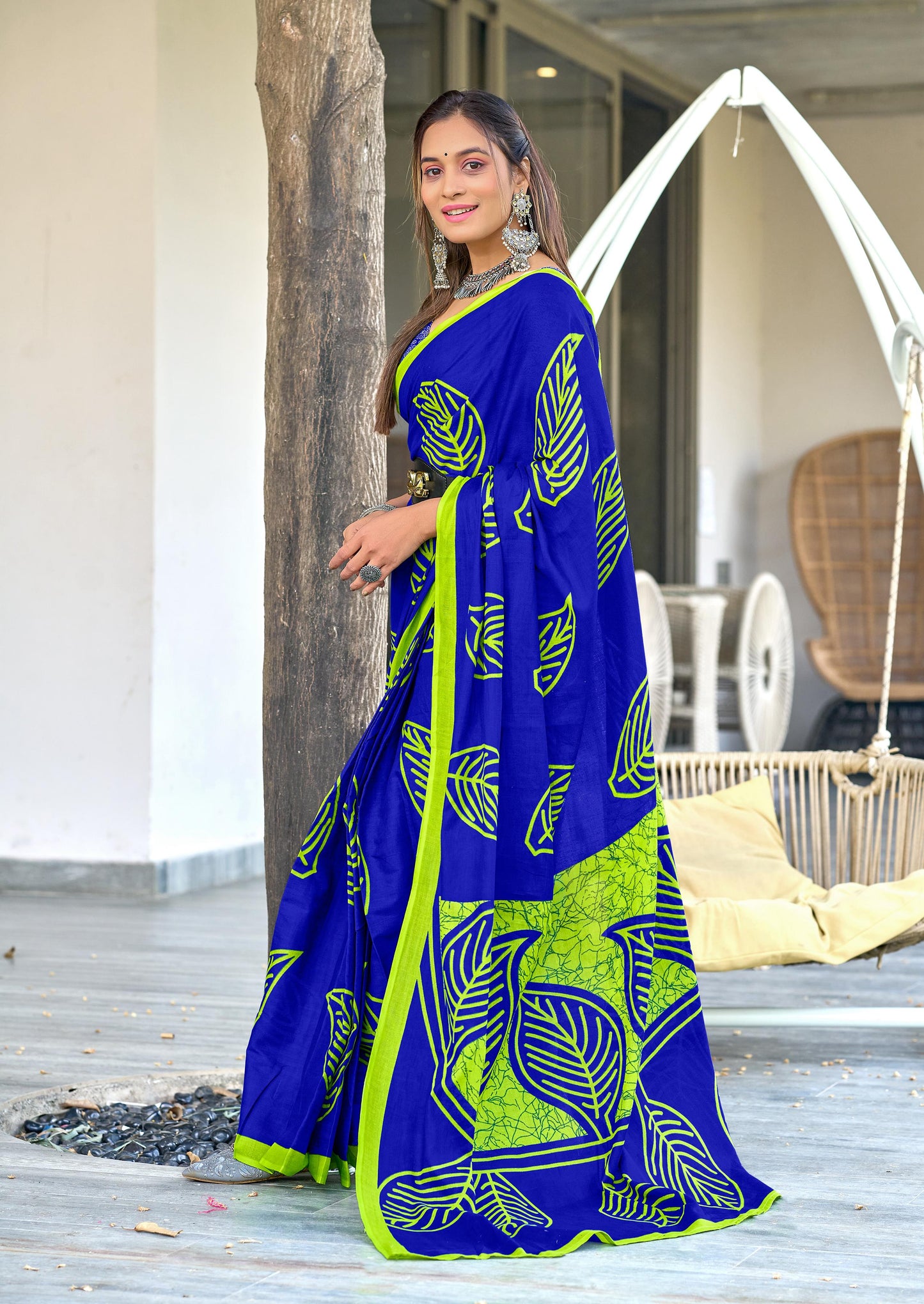 Kayatri New Soft Pure Cotton Block Print Saree