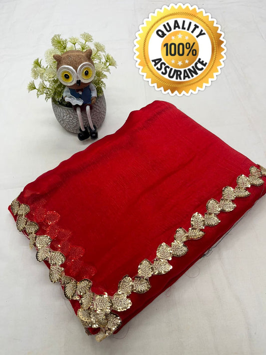 Kayatri New Designer Fandy Chiffon Silk Sequence Work Saree