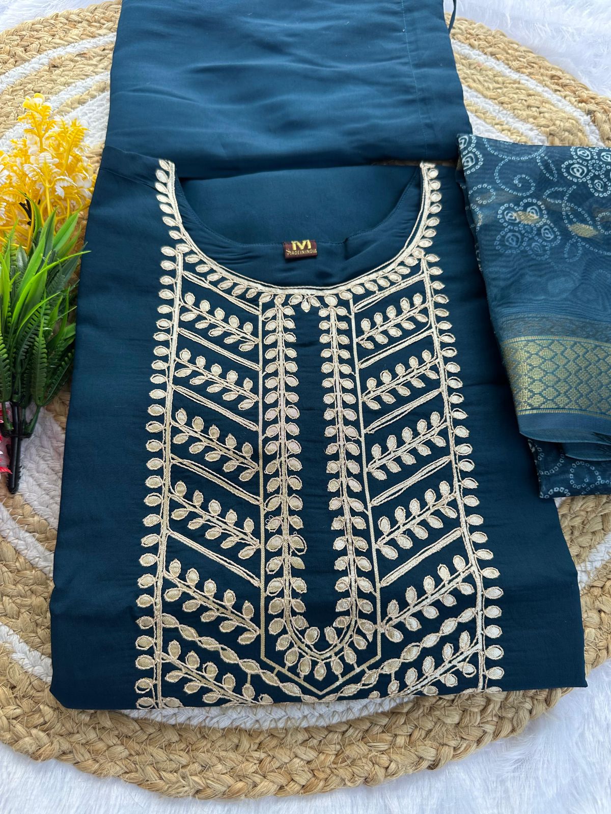 Kayatri New Designer Roman Silk Suit