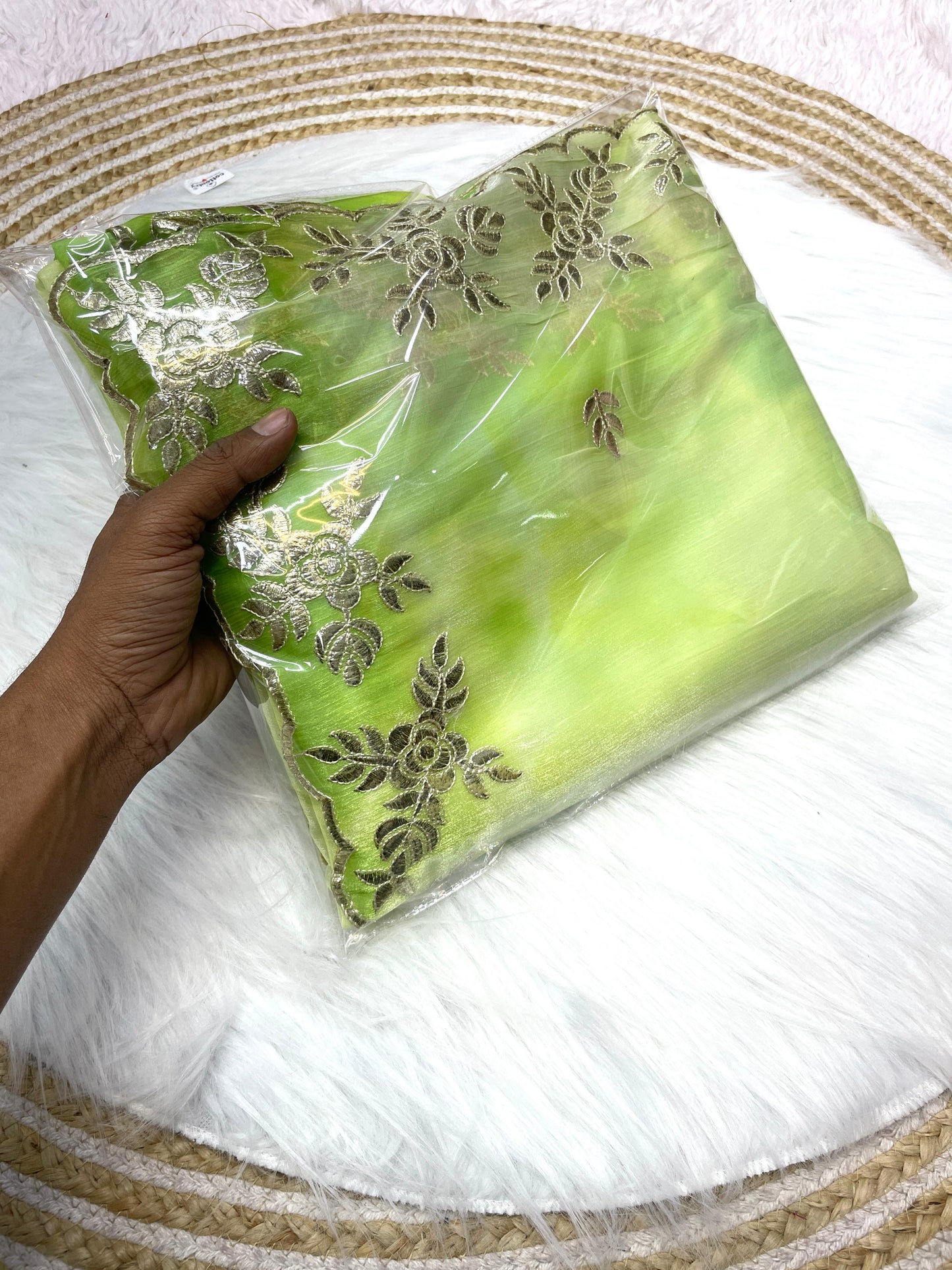 Kayatri New Jimmy Choo Barbery Parzim Print Work Saree