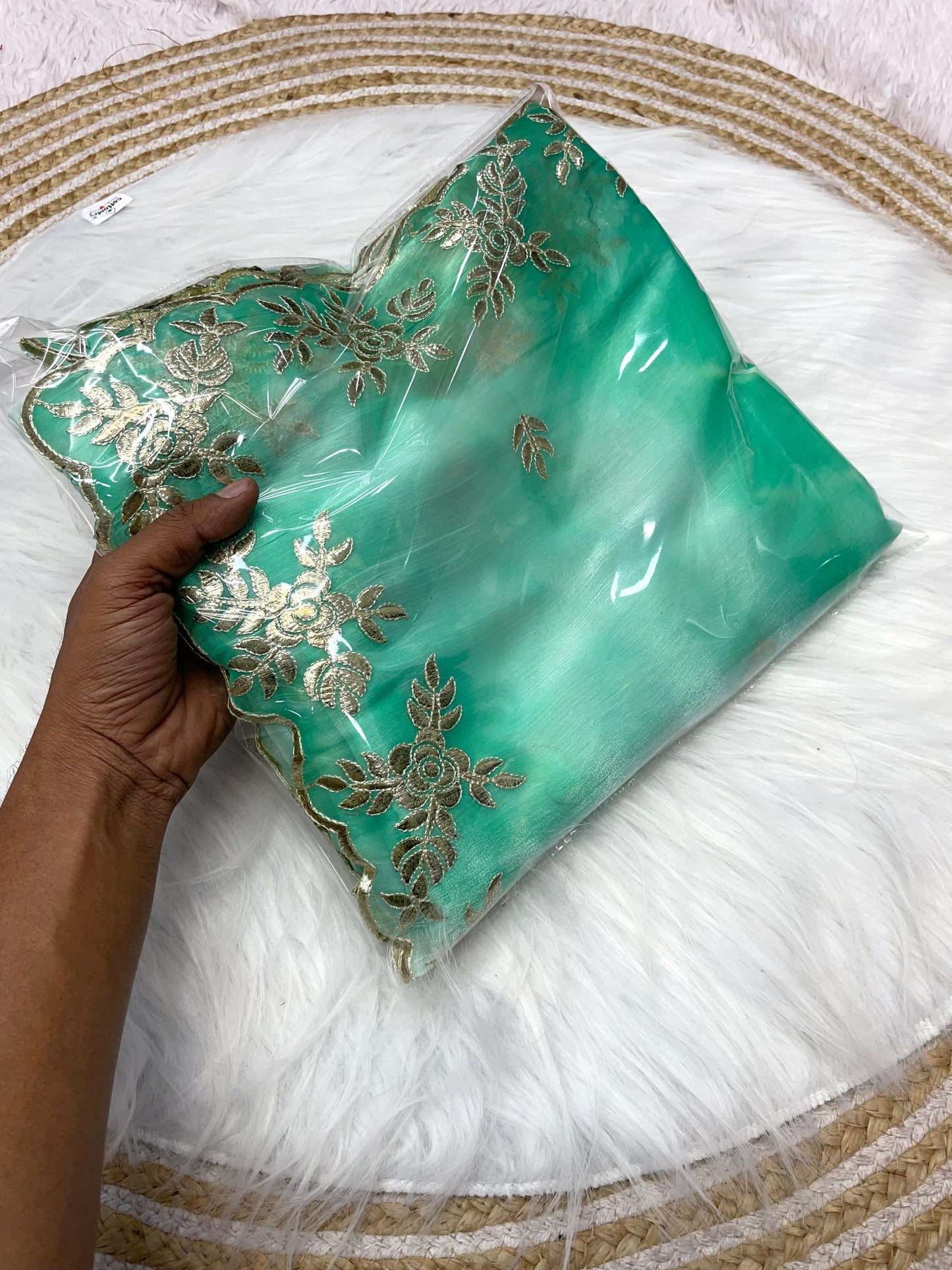 Kayatri New Jimmy Choo Barbery Parzim Print Work Saree