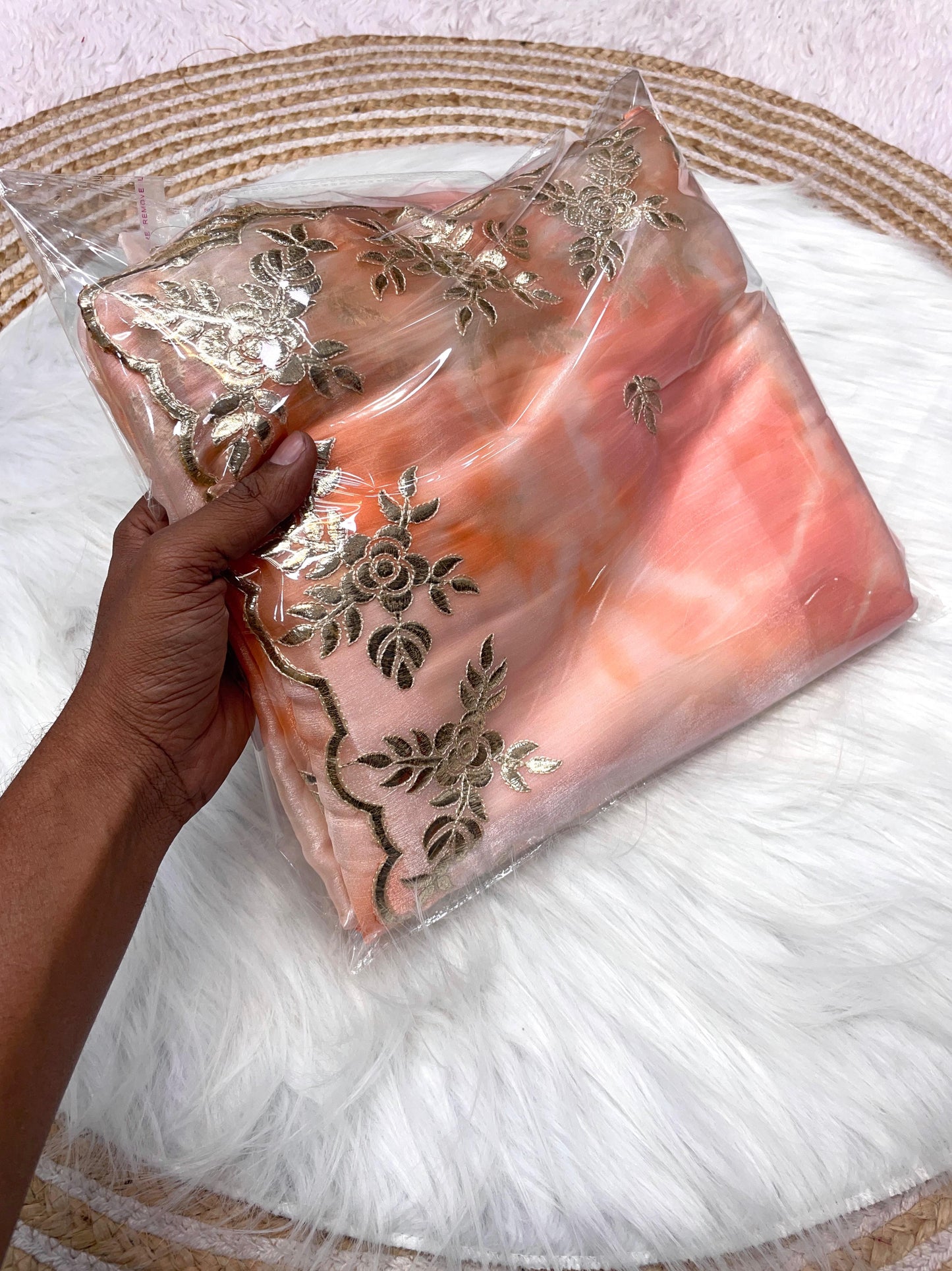 Kayatri New Jimmy Choo Barbery Parzim Print Work Saree