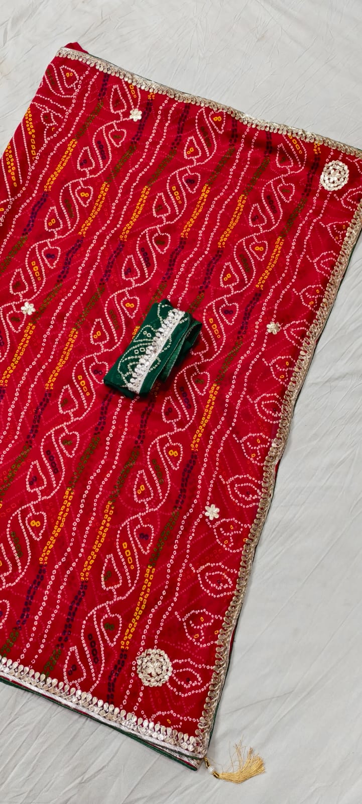 Kayatri New Pure Georgette Gotapatti Work Saree