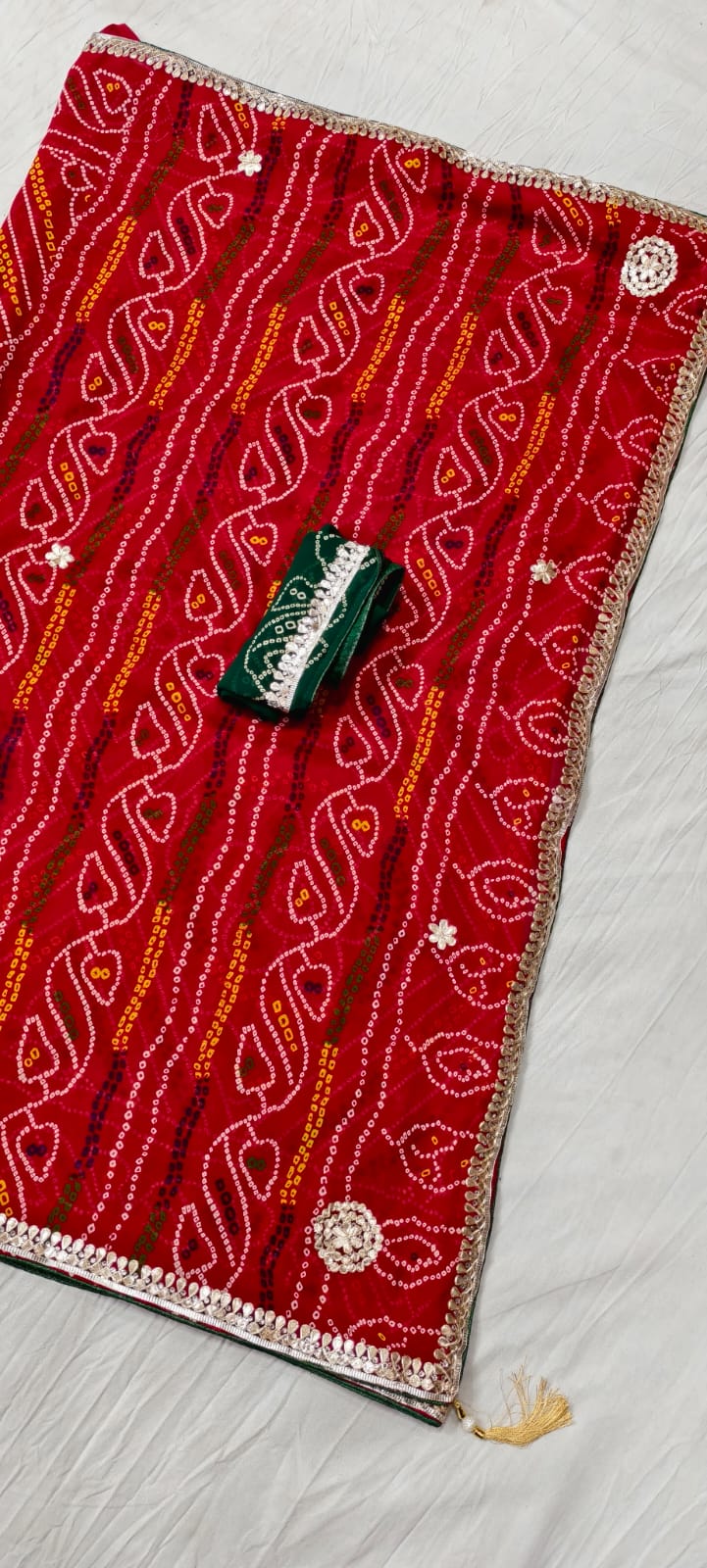 Kayatri New Pure Georgette Gotapatti Work Saree