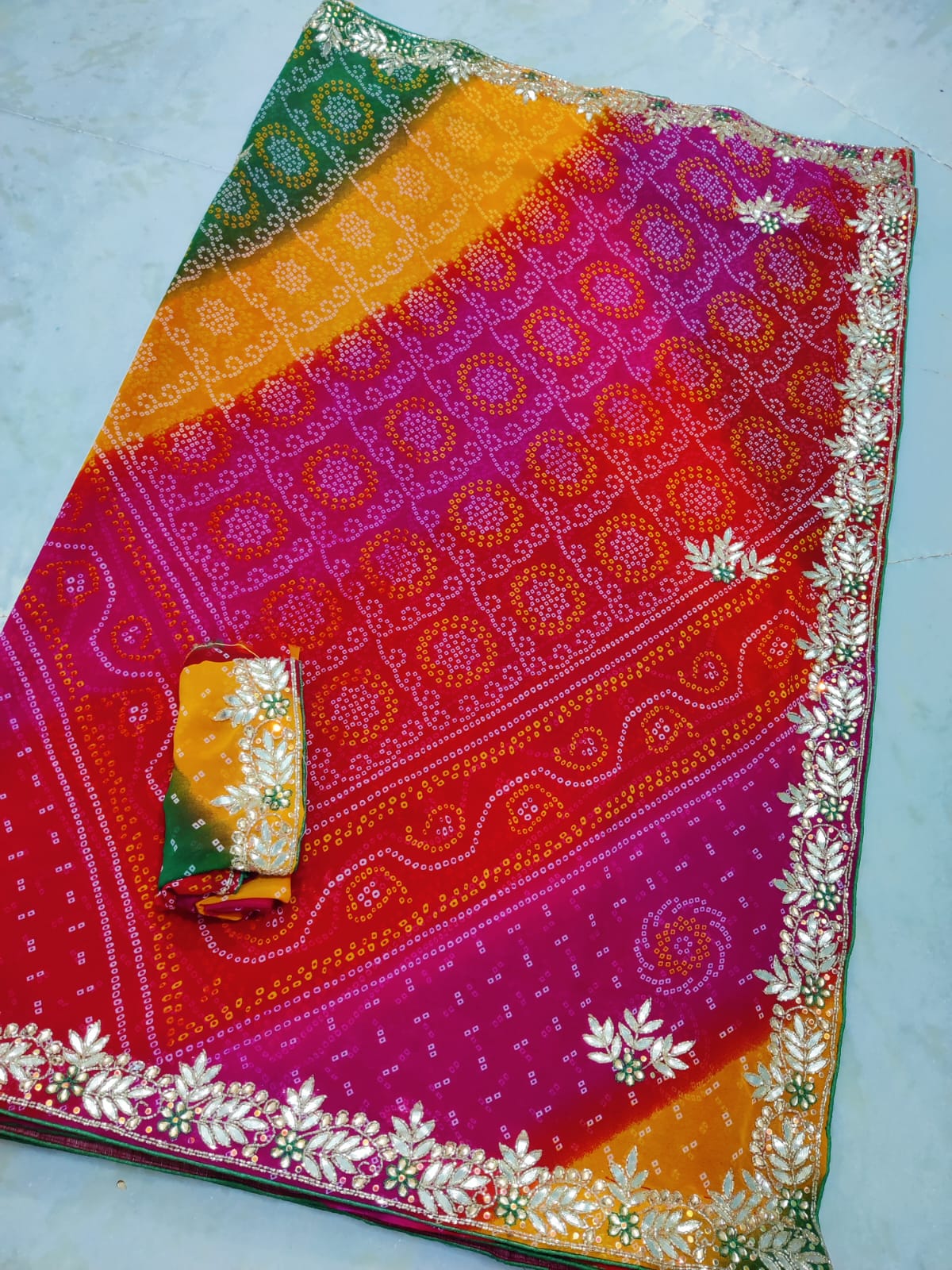 Kayatri New Pure Georgette Cutdana Work Saree