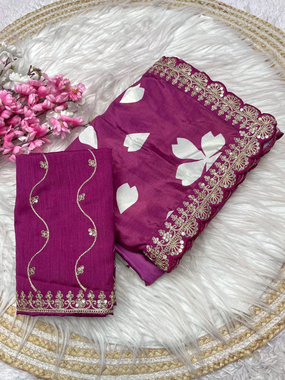 Kayatri New Pure Natural Chinon Digital Print Saree