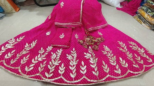Kayatri New CYC Georgette Heavy Gotapatti Work Lehenga