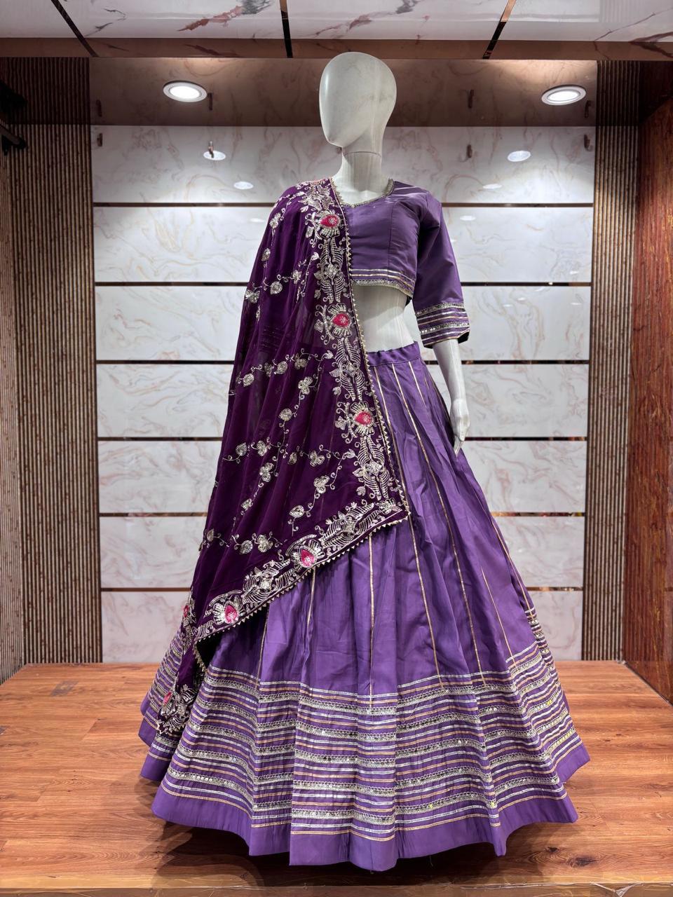 Kayatri New Designer Pure Reyon Cotton Lehenga