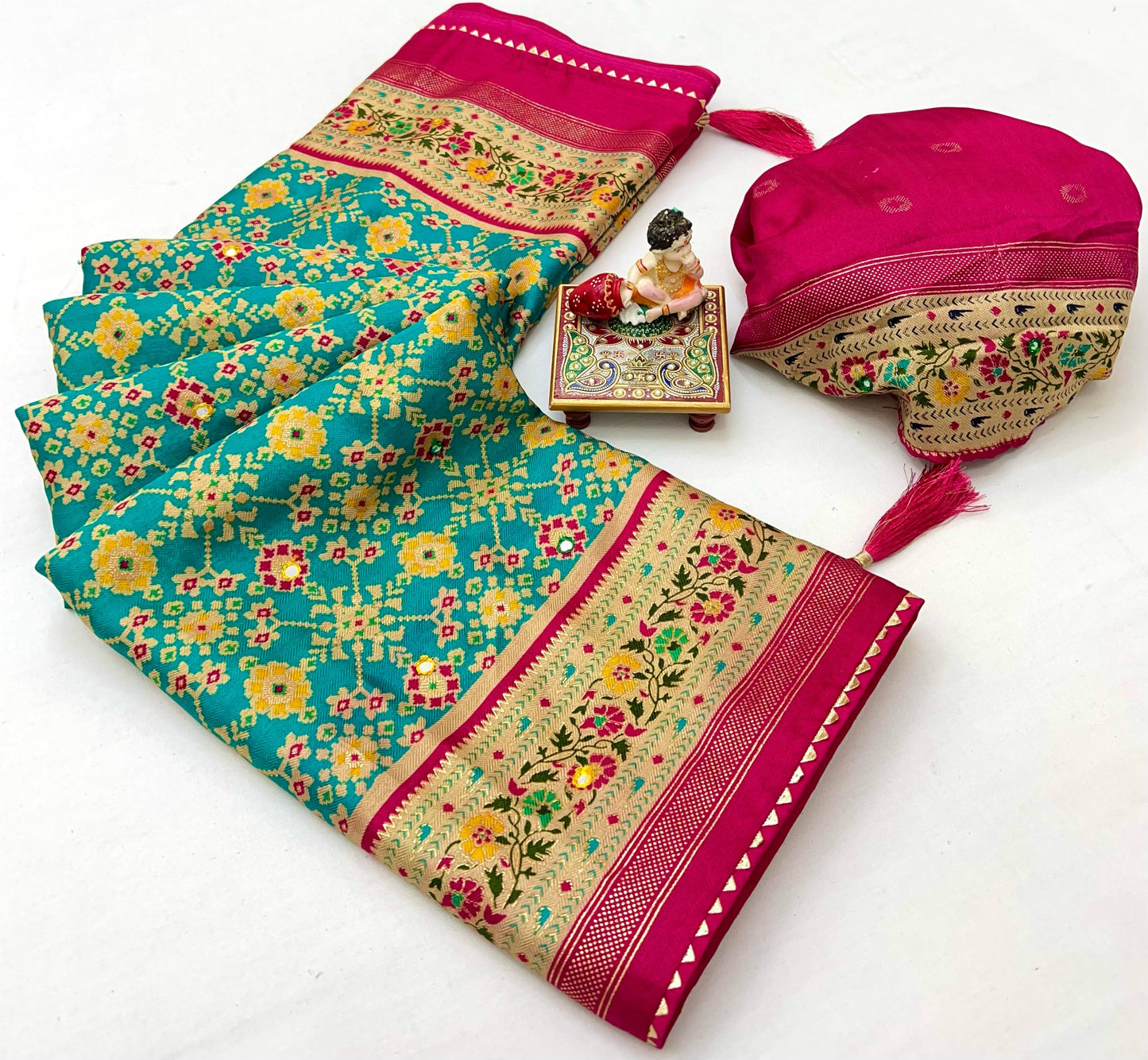 Kayatri New Designer Soft Pashmina Silk Printed Saree