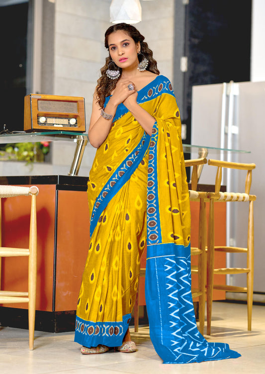 Kayatri New Mulmul Cotton Printed Saree