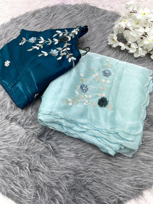 Kayatri New Jimmy Choo Sattin Designer Saree