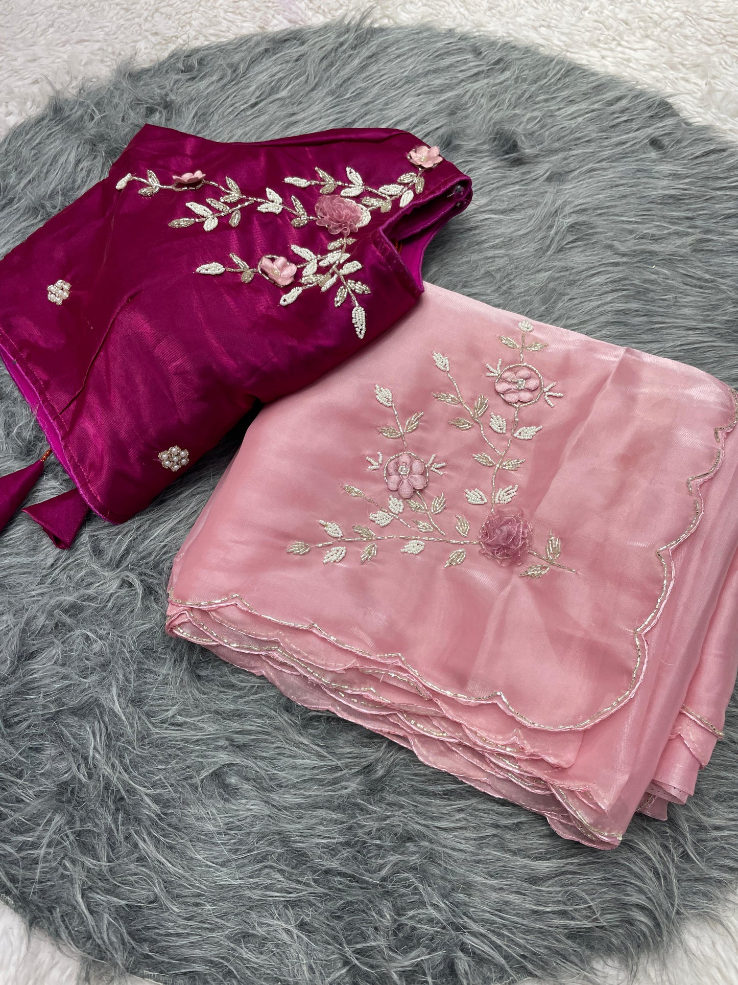 Kayatri New Jimmy Choo Sattin Designer Saree