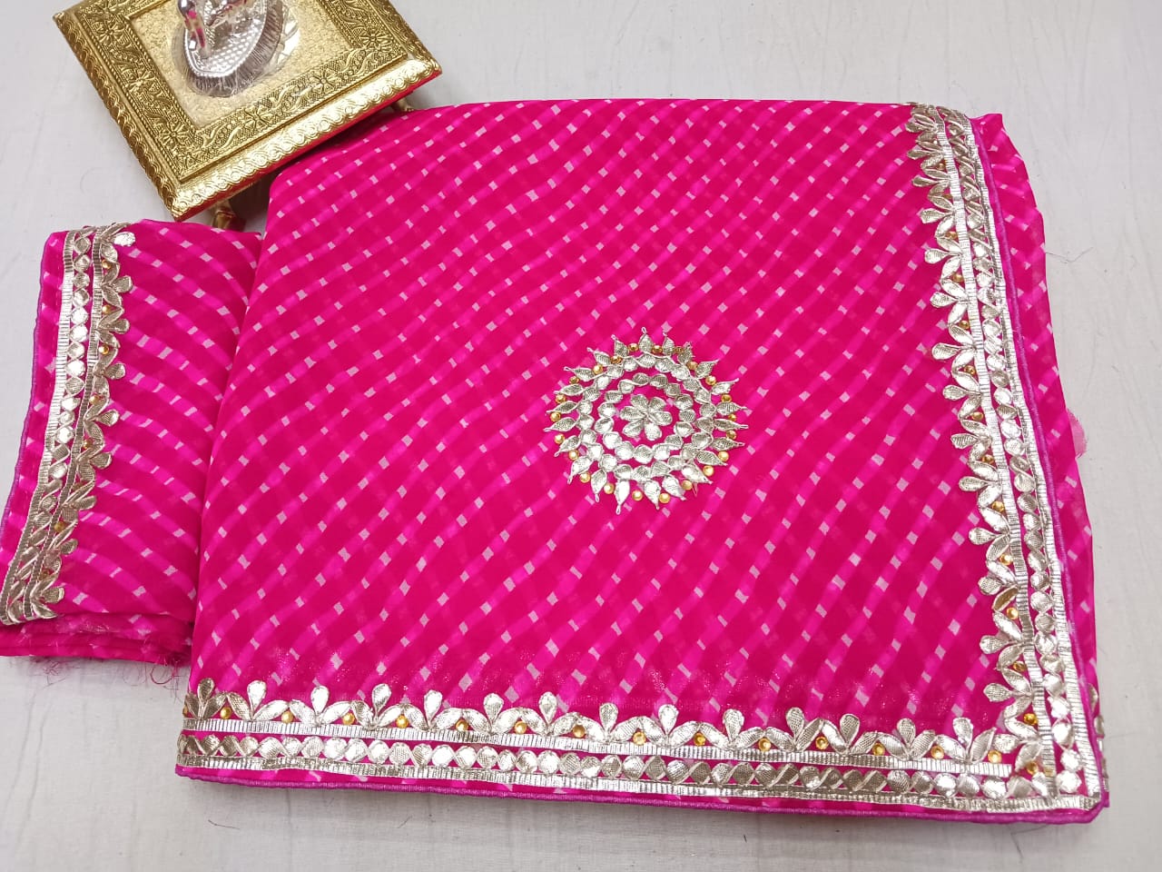 Kayatri New CYC Georgette Hand Gotapatti Work Saree