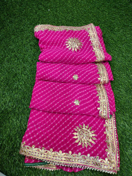 Kayatri New CYC Georgette Hand Gotapatti Work Saree