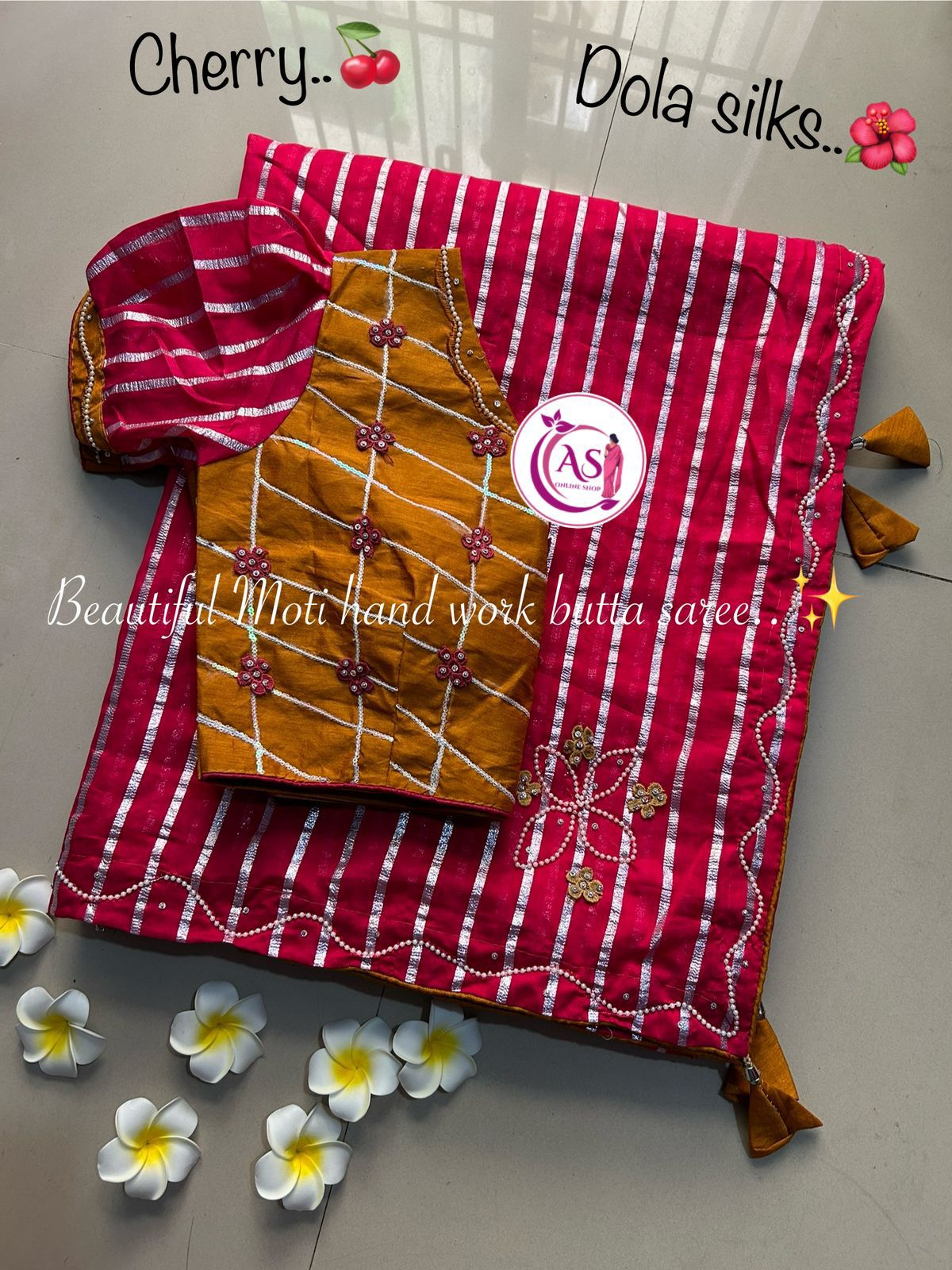 Kayatri New Chanderi Dola Silk Handwork Saree
