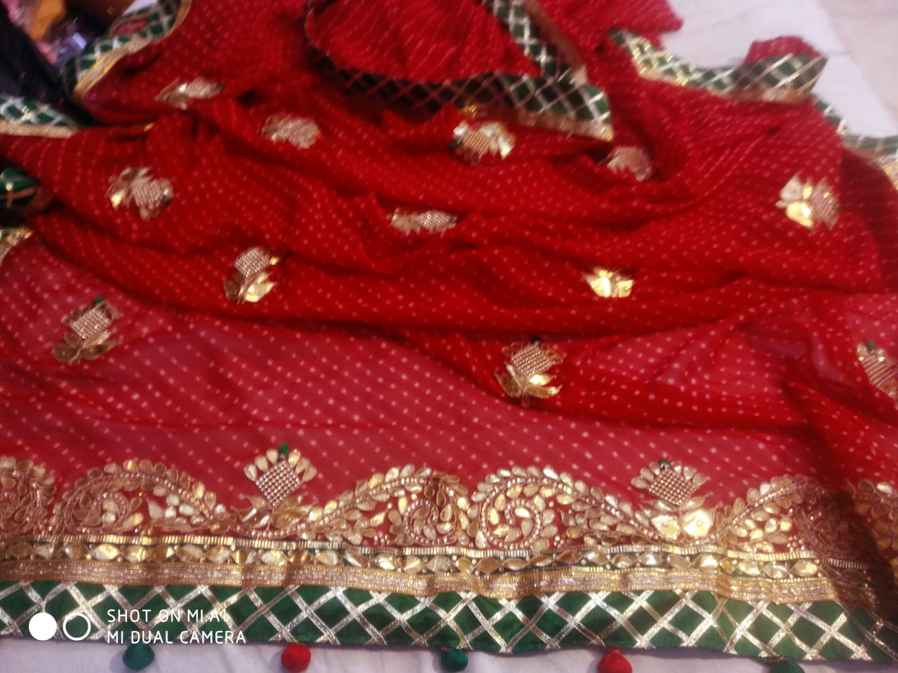 Kayatri New 60 Grm Georgette Hand Gotapatti Work Saree