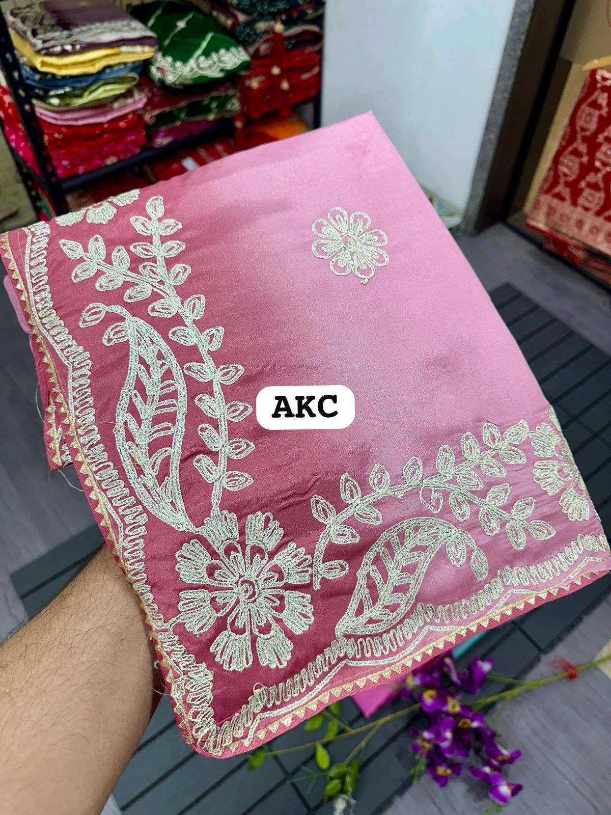 Kayatri New Pure Soft Chinon Silk Saree