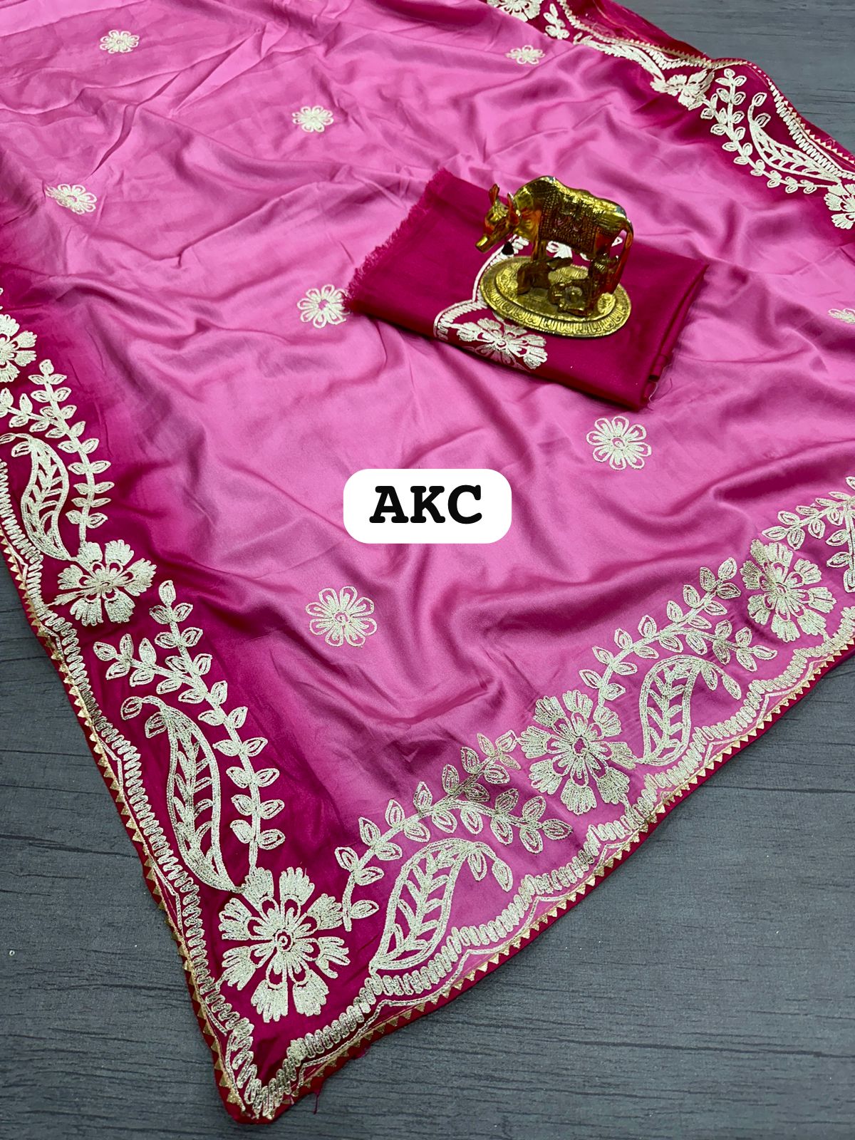 Kayatri New Pure Soft Chinon Silk Saree