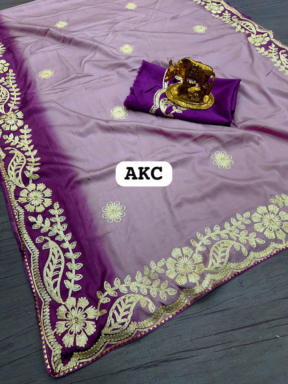 Kayatri New Pure Soft Chinon Silk Saree