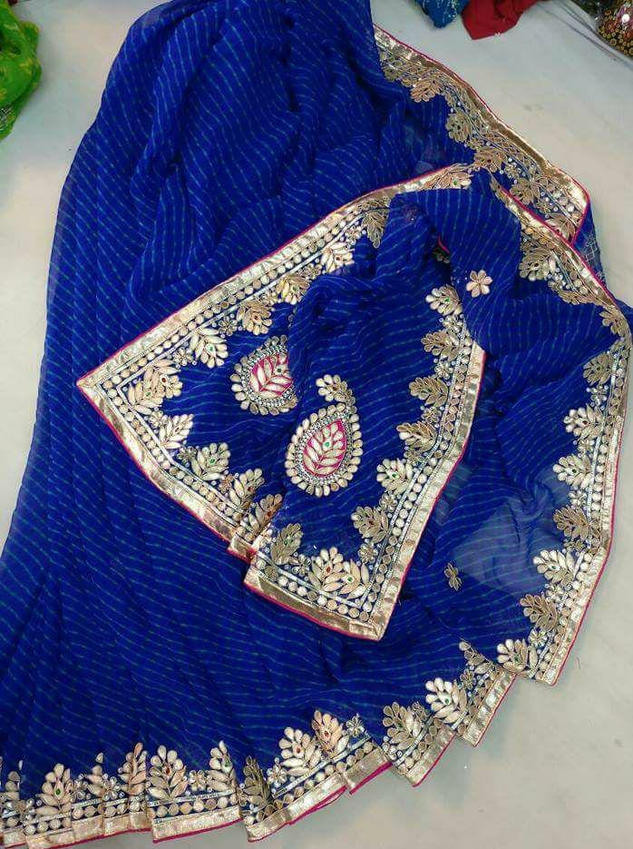 Kayatri New Mothra Leheriya Bandhej Saree