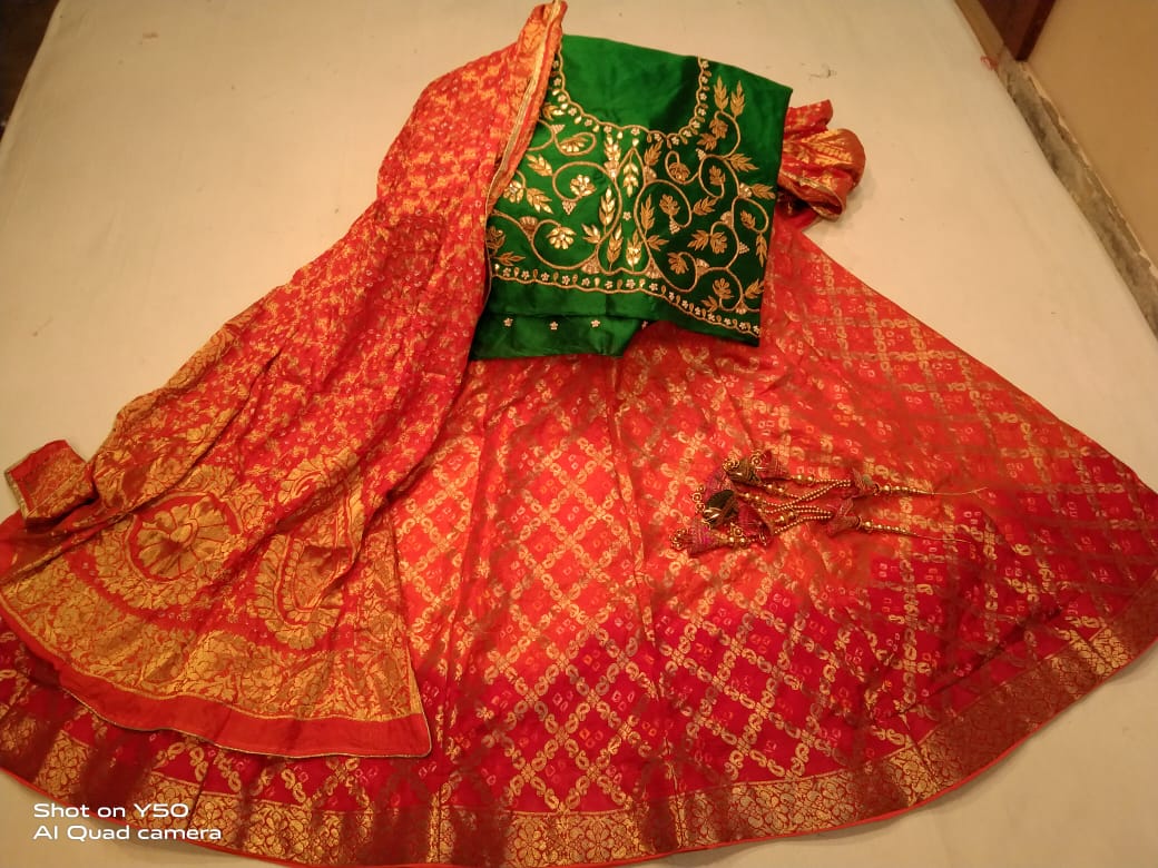 Kayatri New Pure Banarasi Ghatchola Silk Lehenga