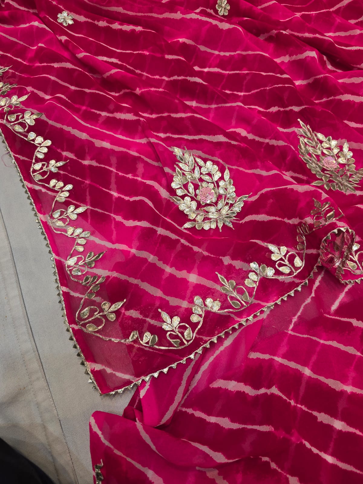 Kayatri New Pure CYC Georgette Gotapatti Saree