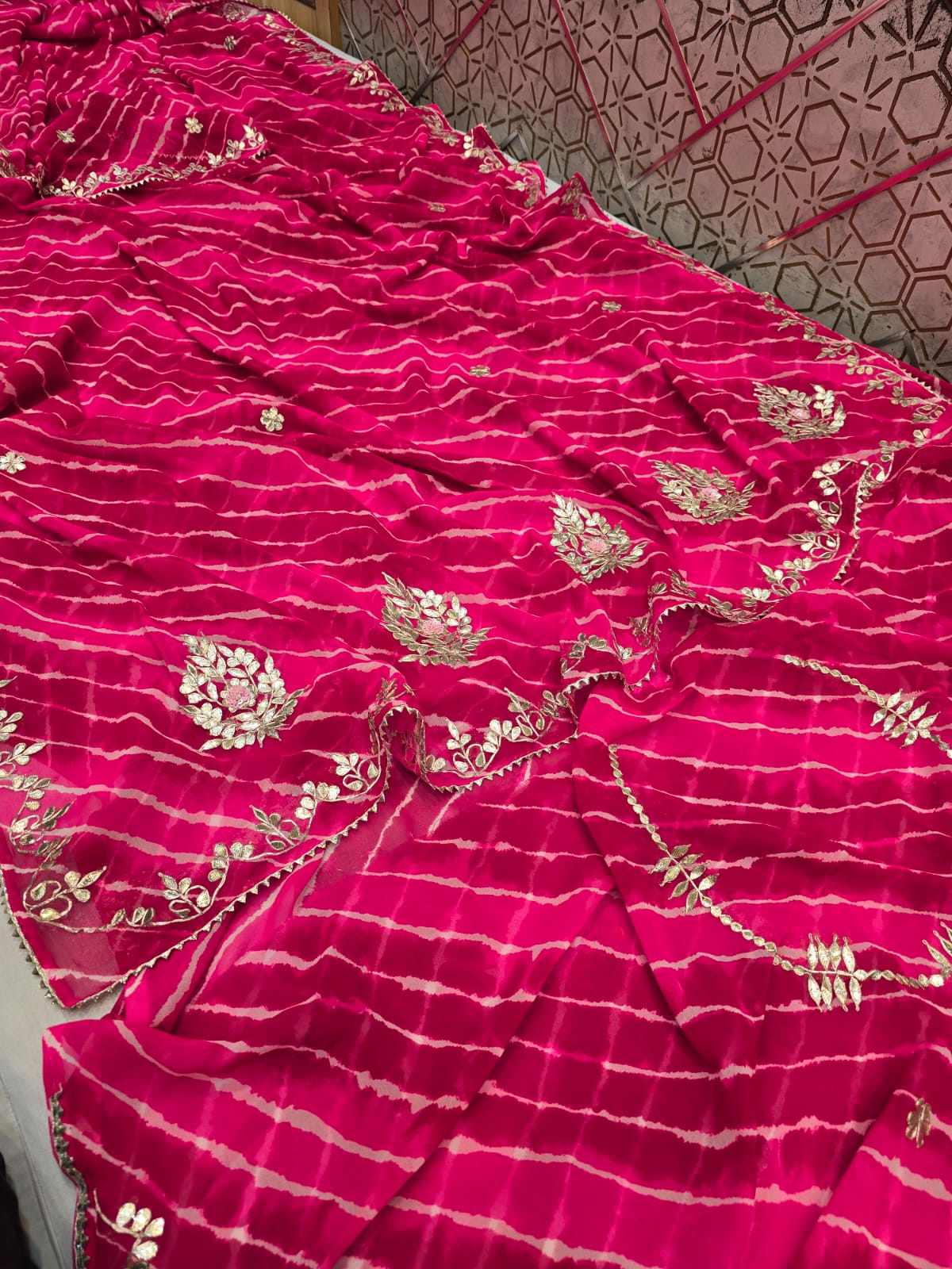Kayatri New Pure CYC Georgette Gotapatti Saree