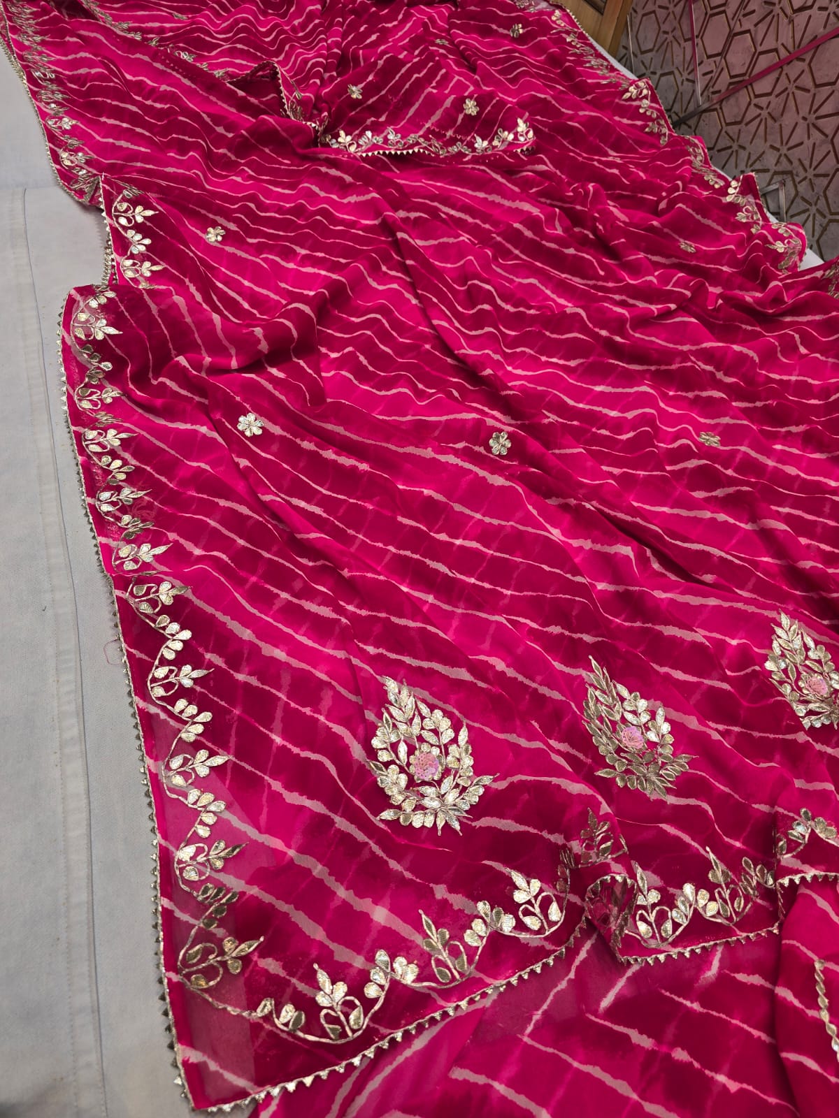 Kayatri New Pure CYC Georgette Gotapatti Saree