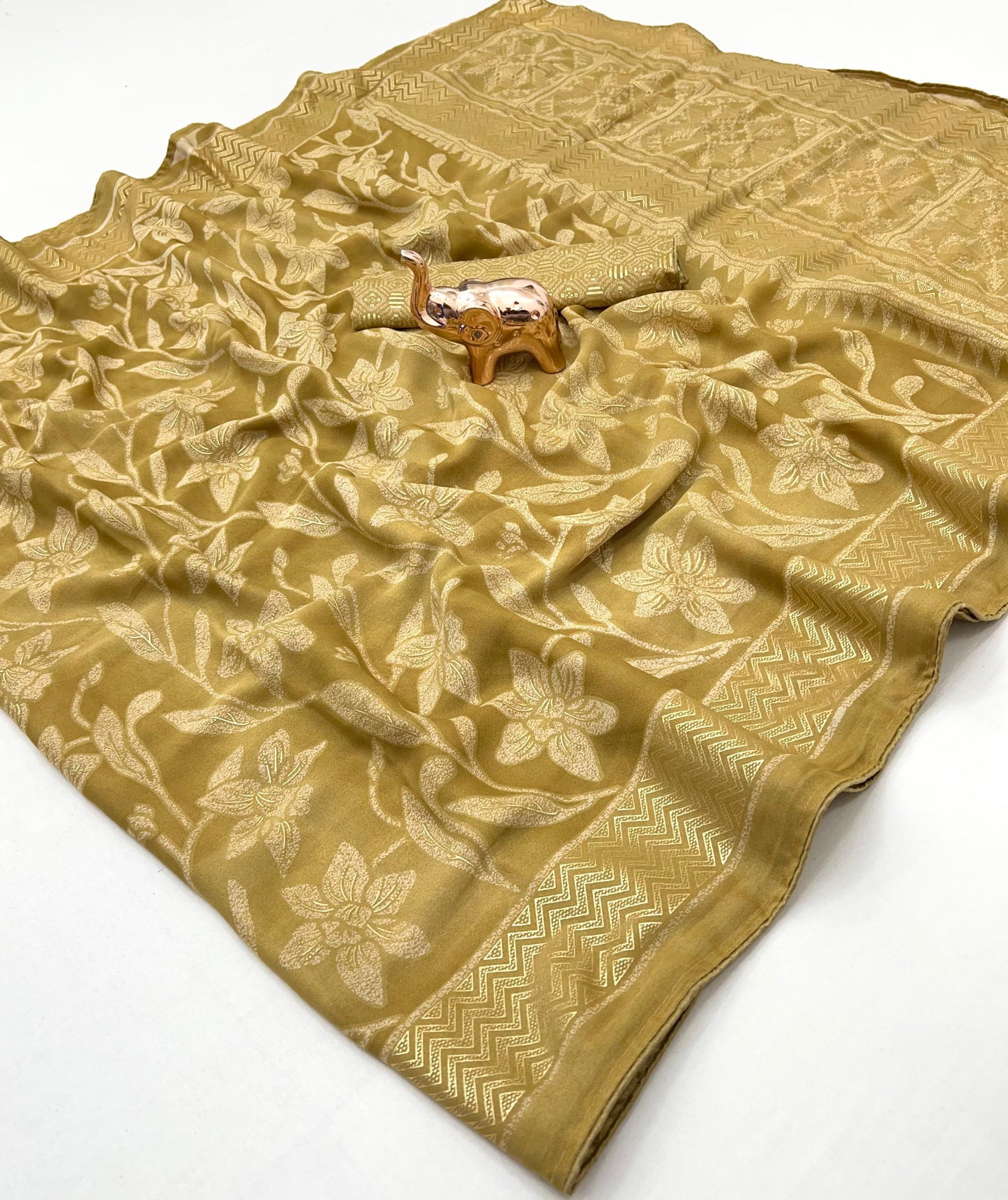 Kayatri New Viscose Georgette Foil Print Saree