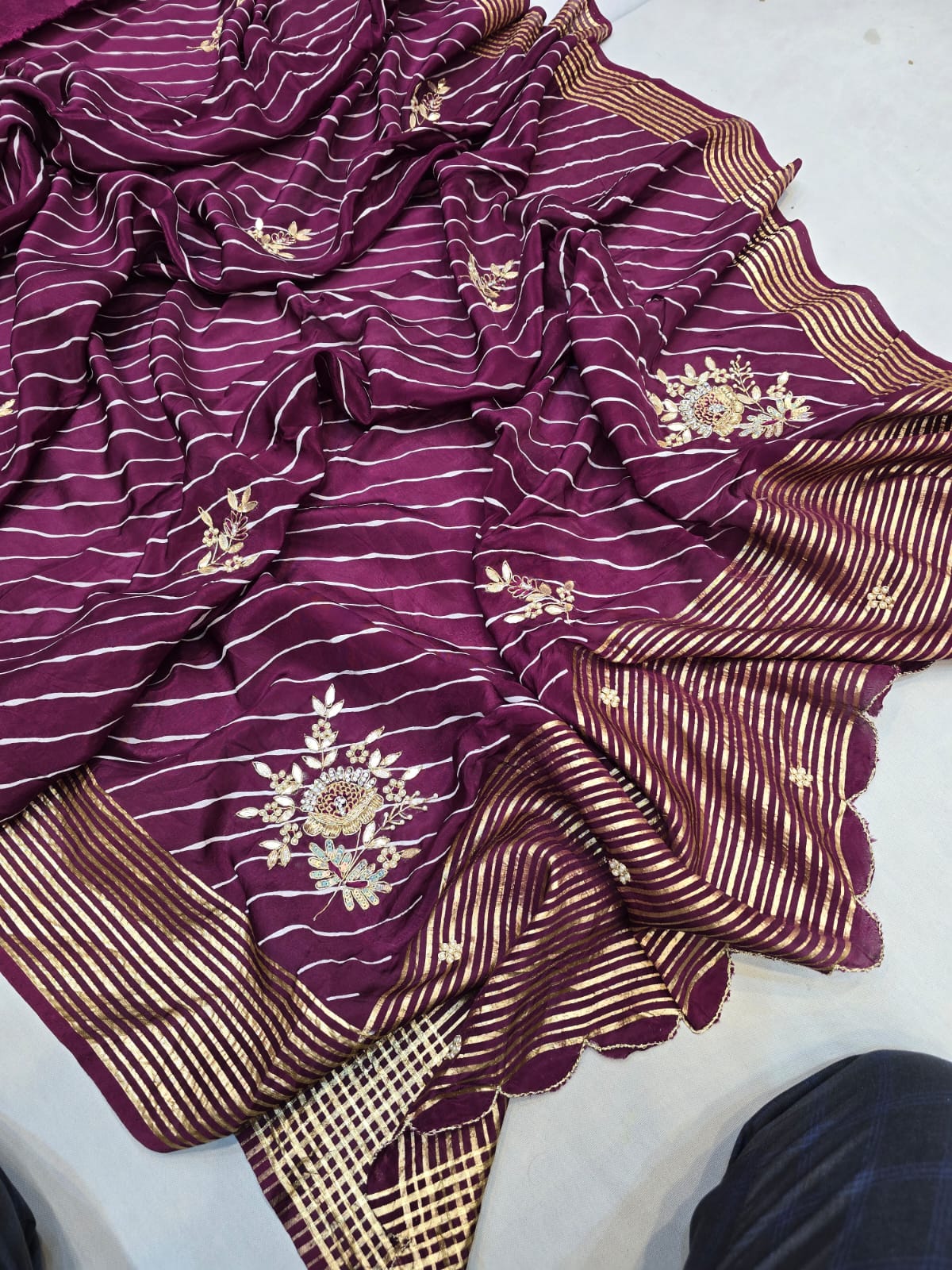 Kayatri New Pure Upada Banarasi Zari Weaving Saree