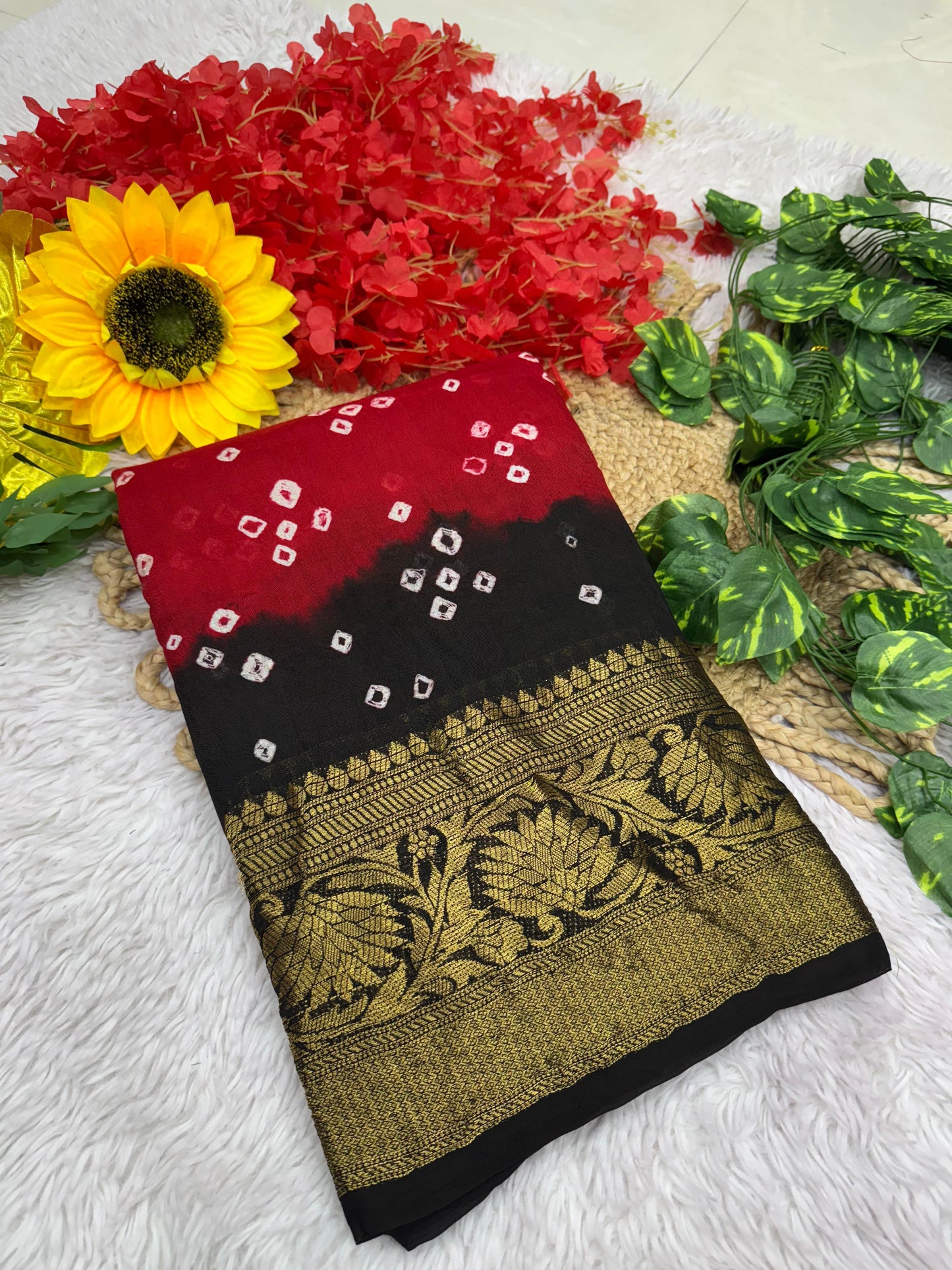 Kayatri New Cotton Silk Hand Daing Saree