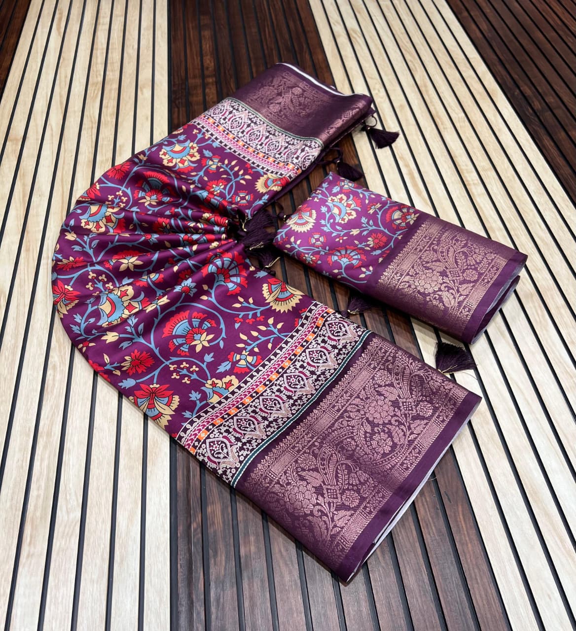 Kayatri New Pure Tussar Silk Digital Print Saree