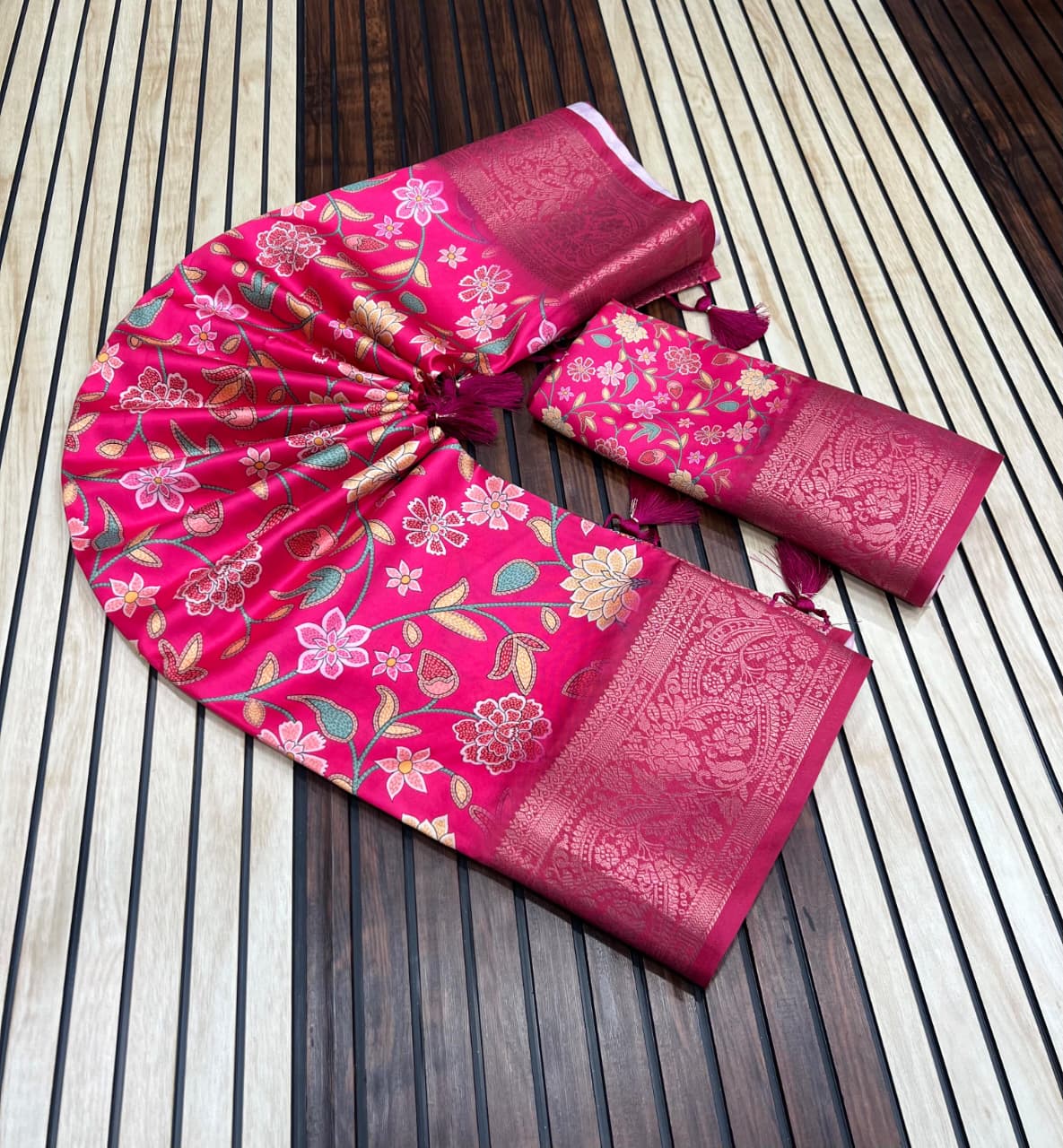 Kayatri New Pure Tussar Silk Digital Print Saree