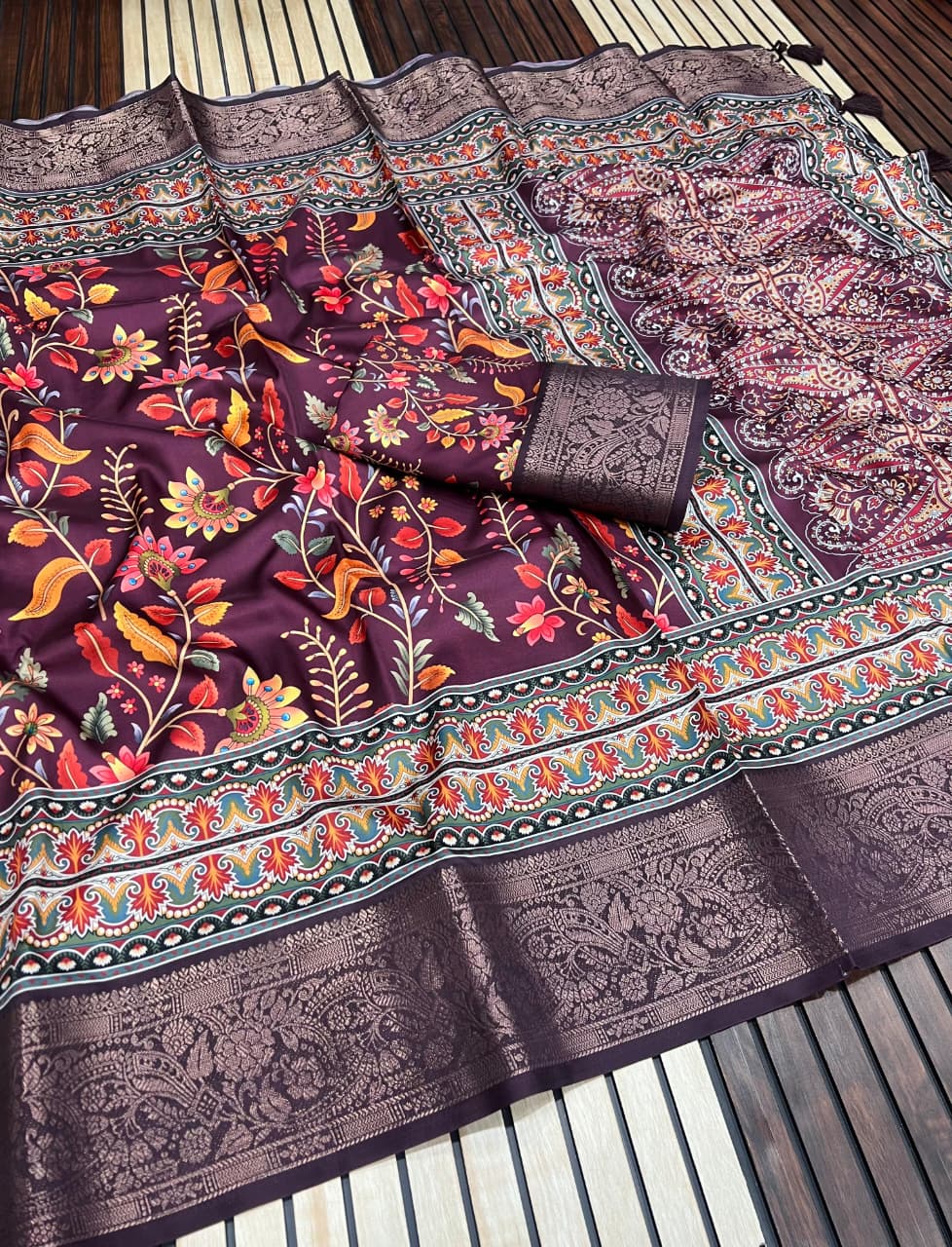 Kayatri New Pure Tussar Silk Digital Print Saree