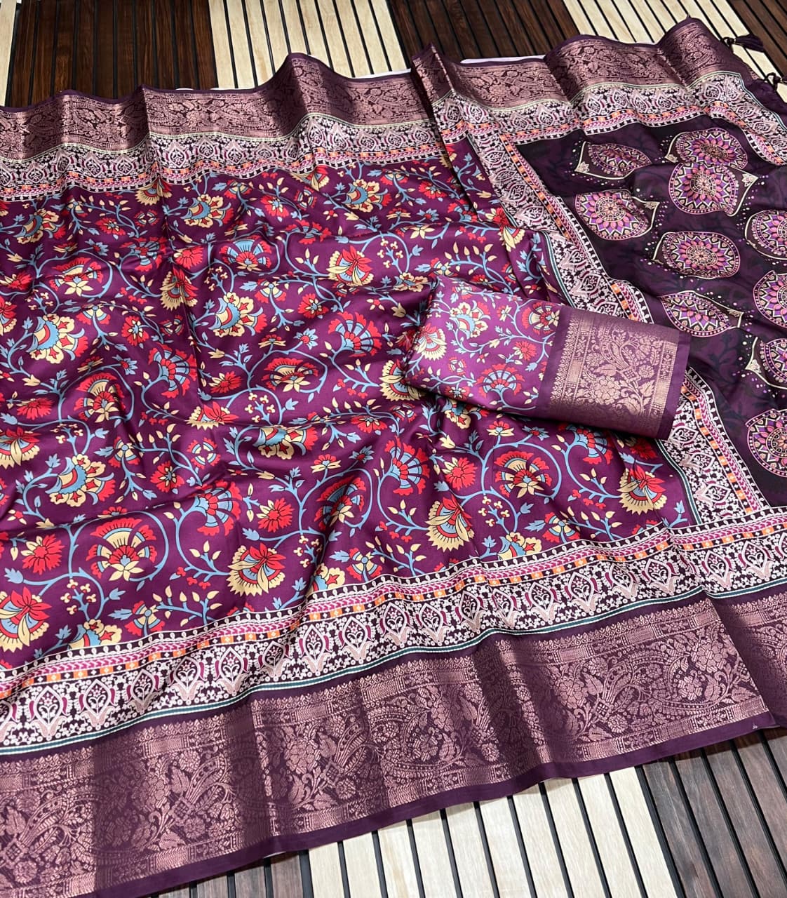 Kayatri New Pure Tussar Silk Digital Print Saree