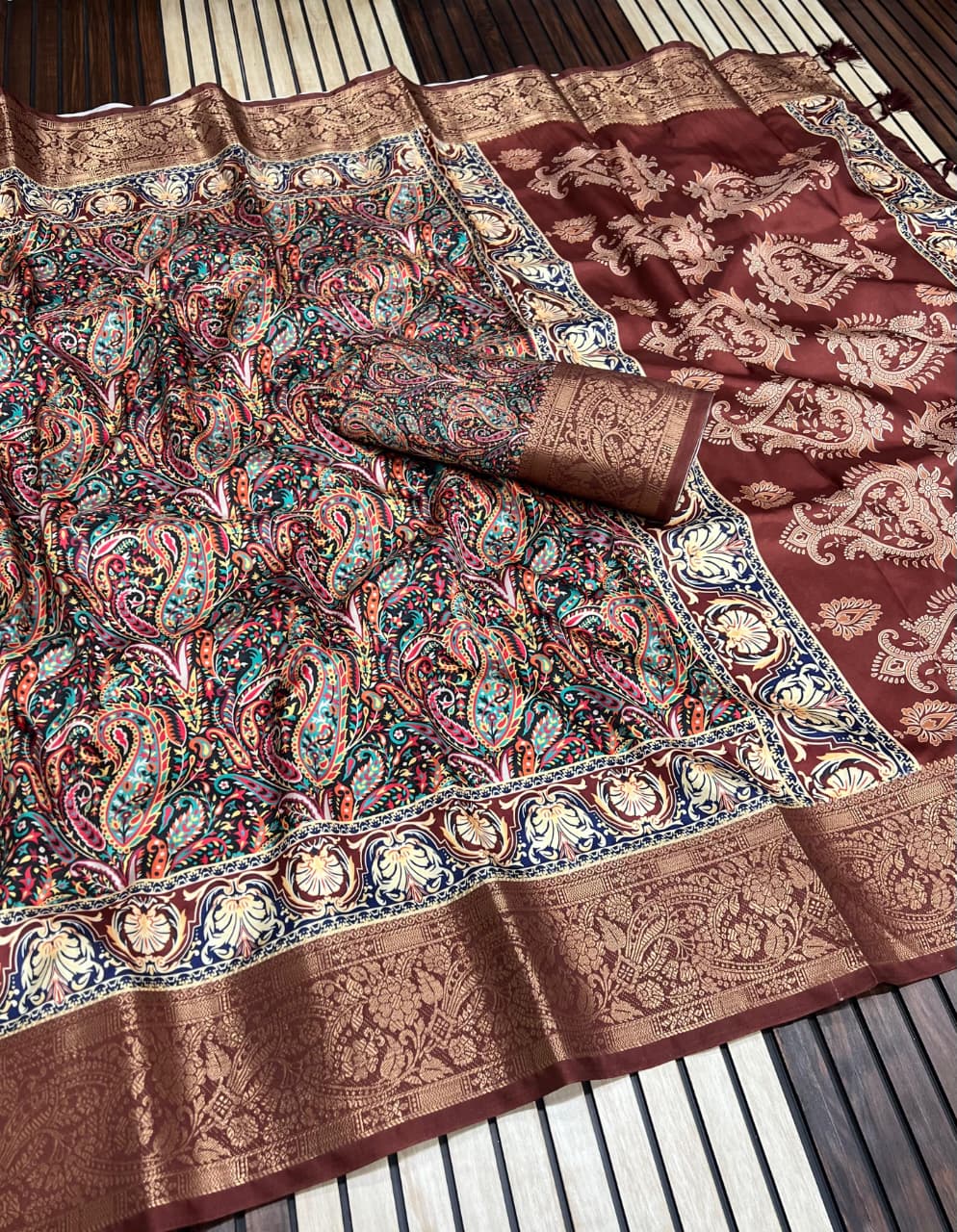 Kayatri New Pure Tussar Silk Digital Print Saree