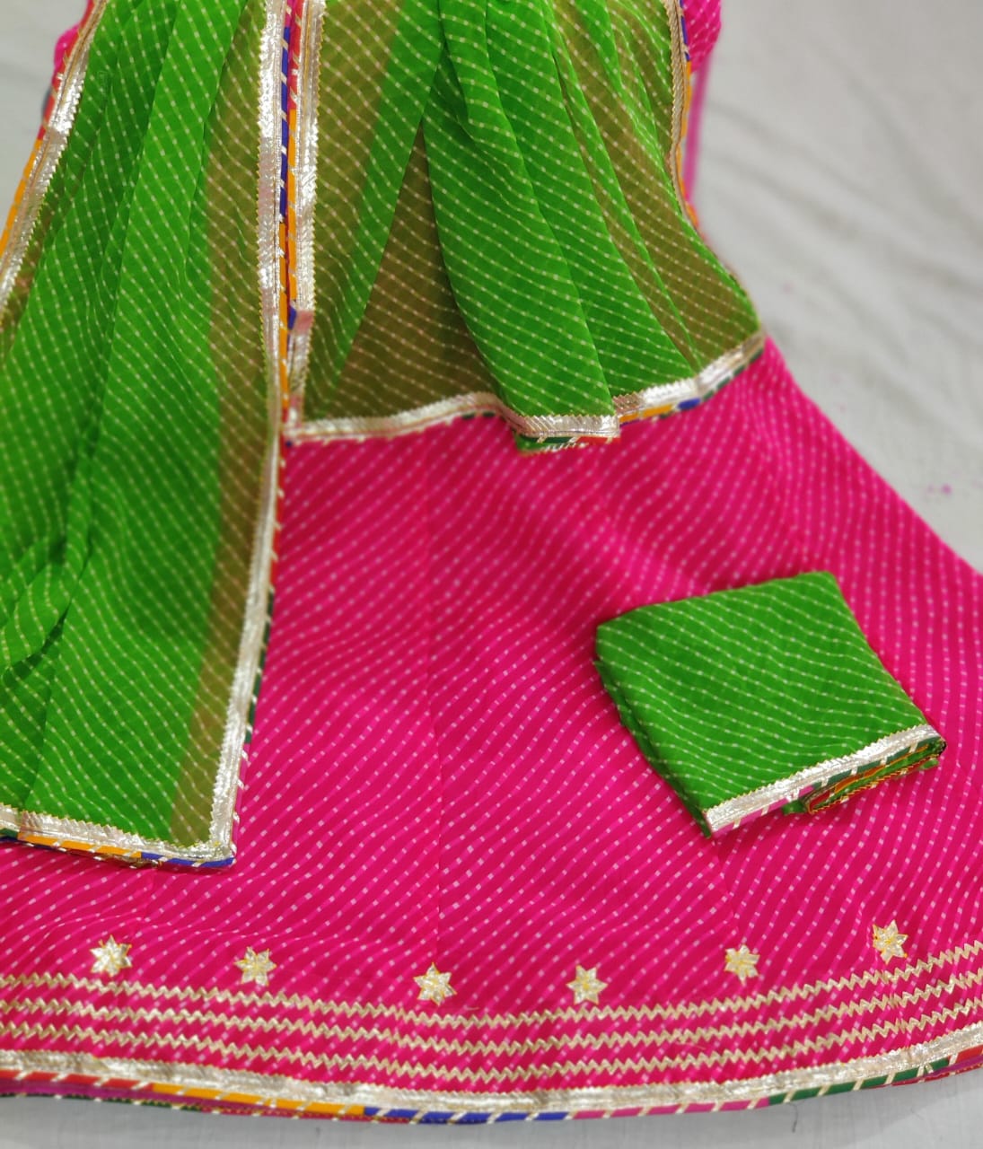 Kayatri New Pure CYC Georgette Kacha Gotapatti Work Lehenga
