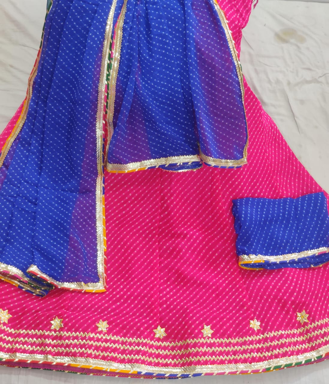 Kayatri New Pure CYC Georgette Kacha Gotapatti Work Lehenga