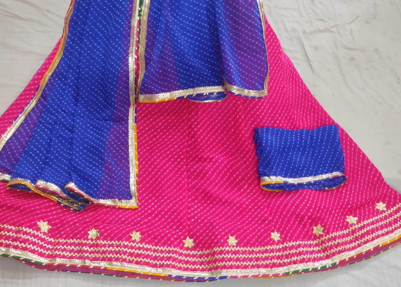 Kayatri New Pure CYC Georgette Kacha Gotapatti Work Lehenga