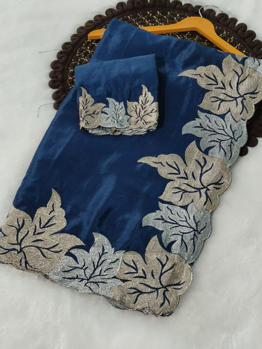 Kayatri New Designer Chinon Heavy Zari Work Saree