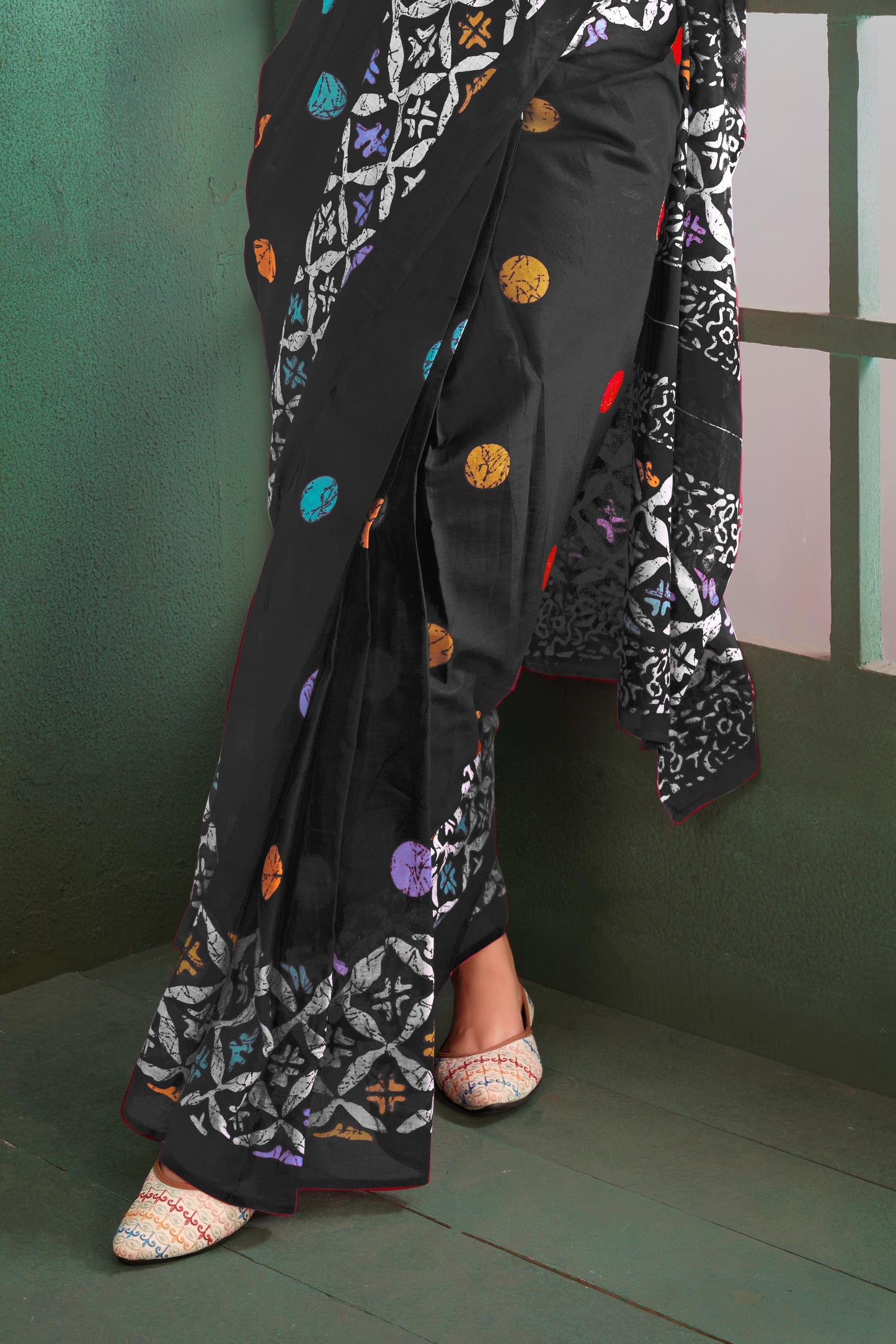 Kayatri New Soft Pure Cotton Block Print Saree