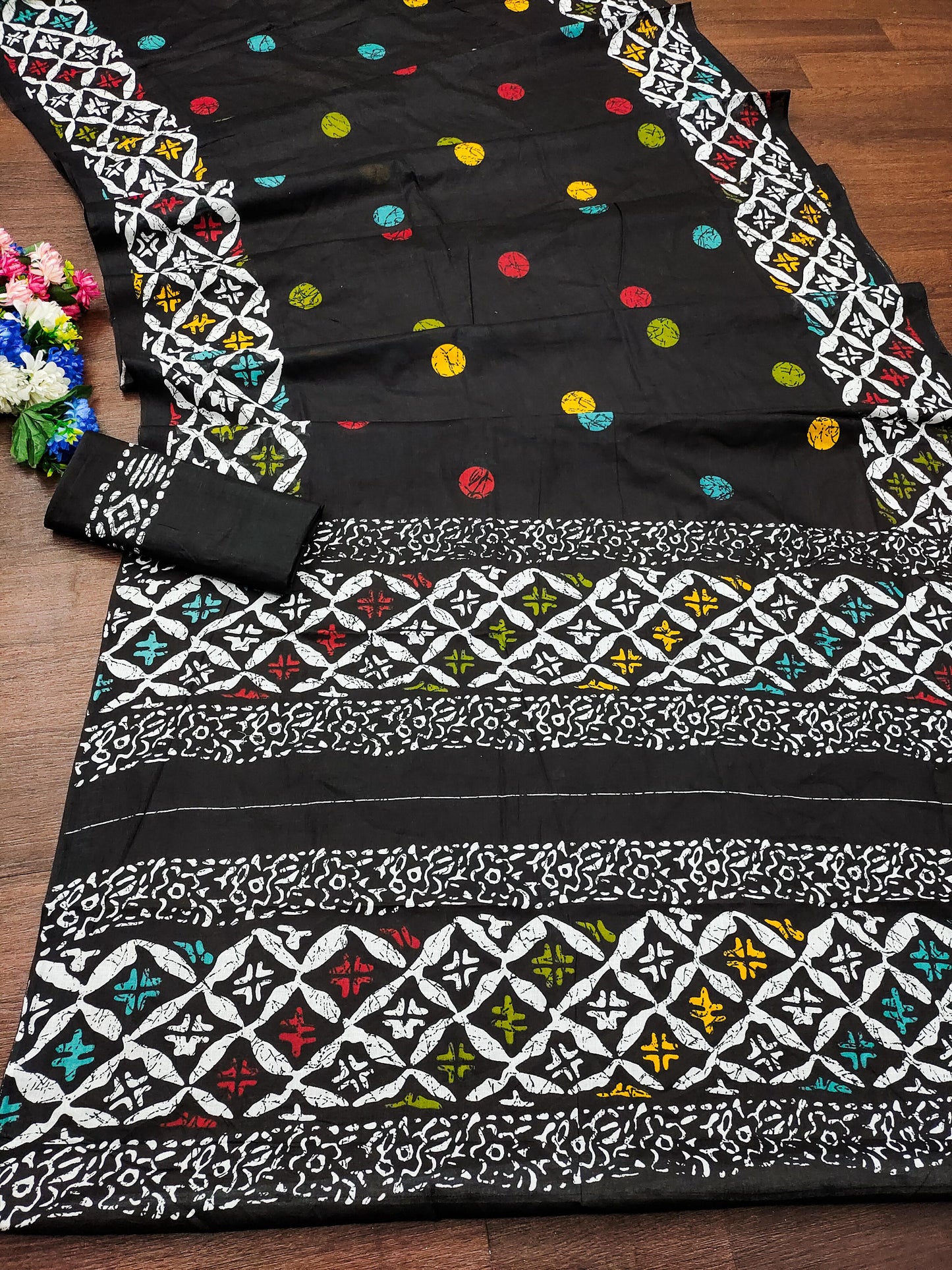 Kayatri New Soft Pure Cotton Block Print Saree
