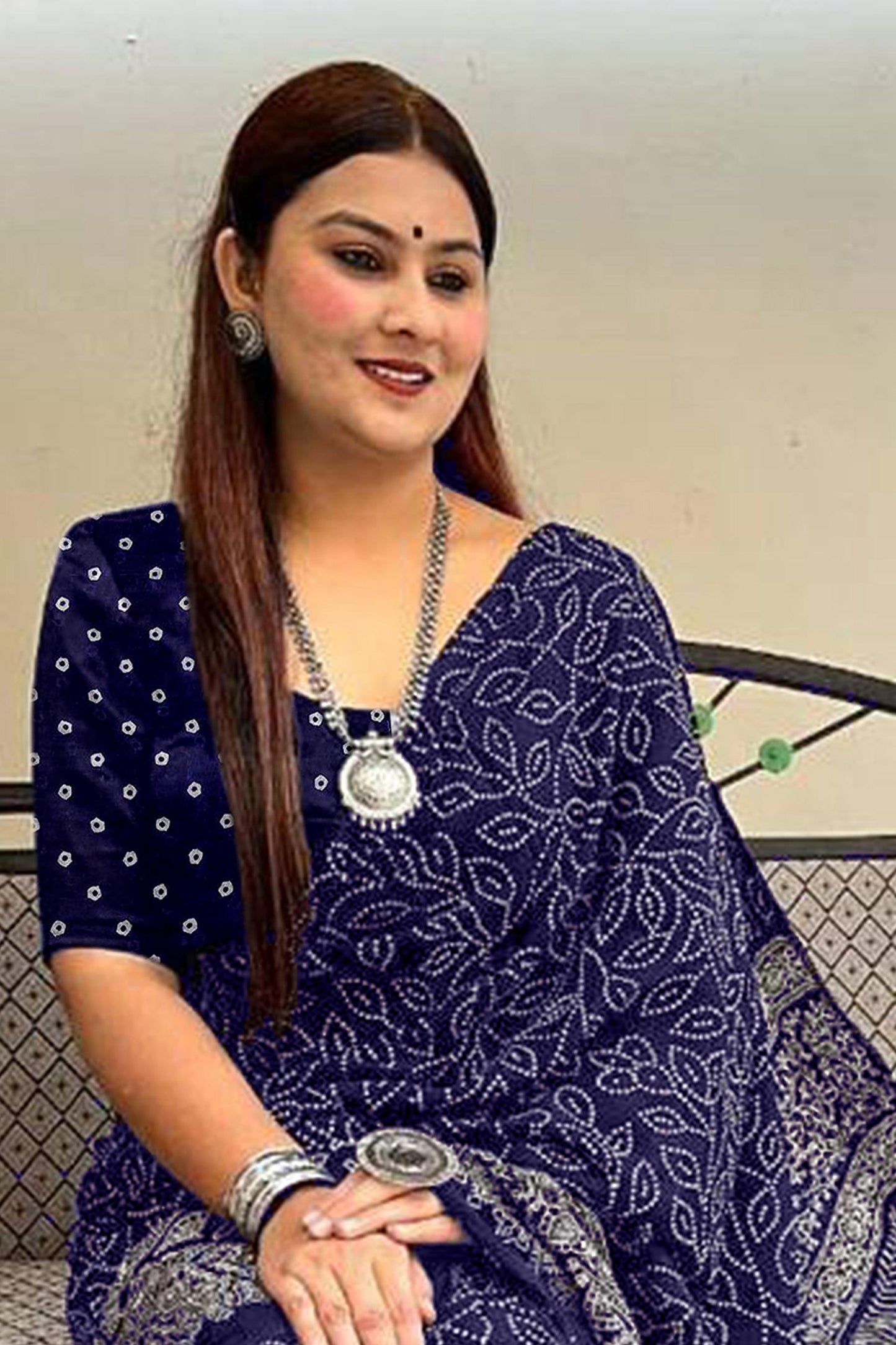 Kayatri New Soft Pure Cotton Bandhej Print Saree
