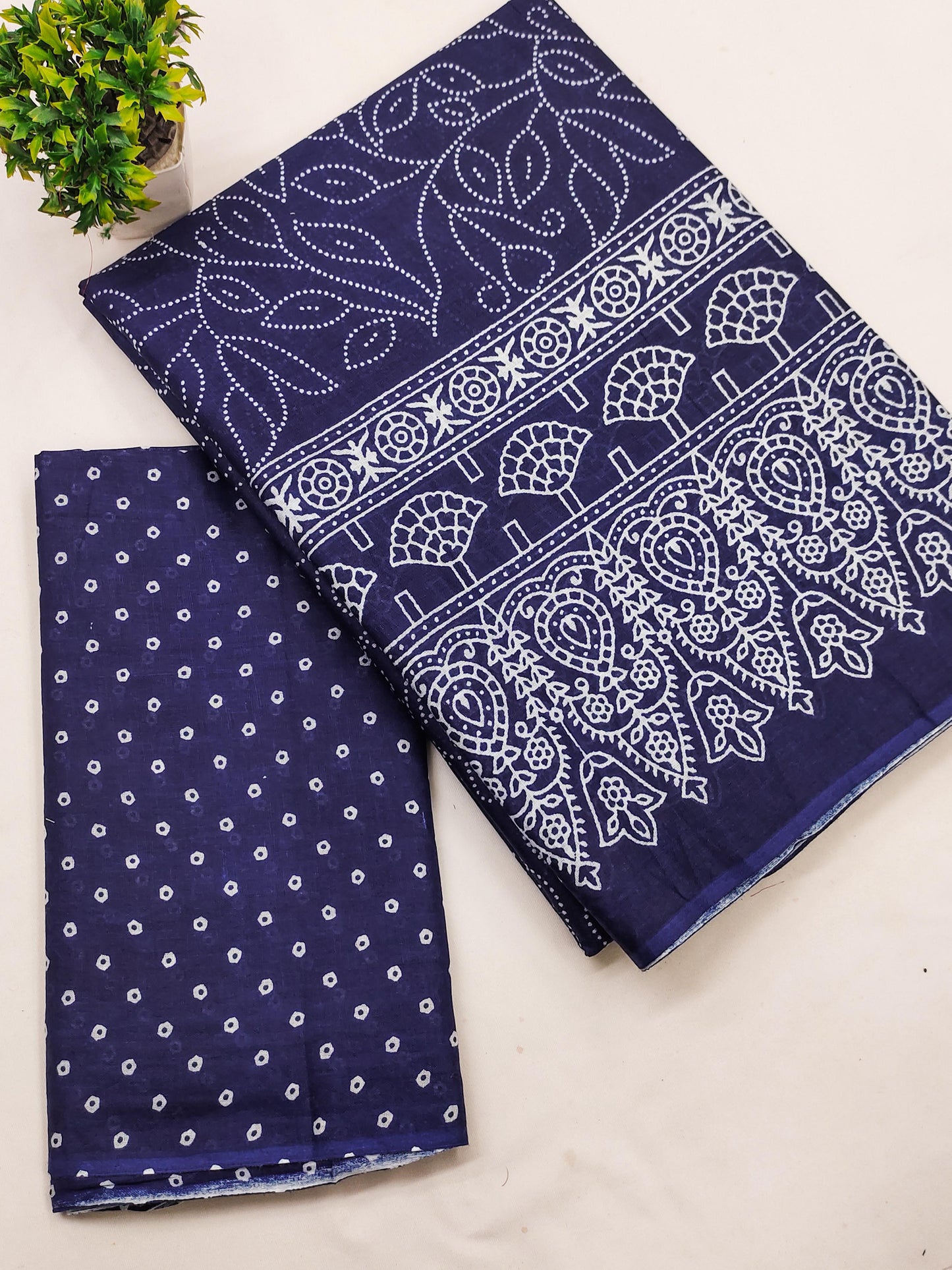 Kayatri New Soft Pure Cotton Bandhej Print Saree