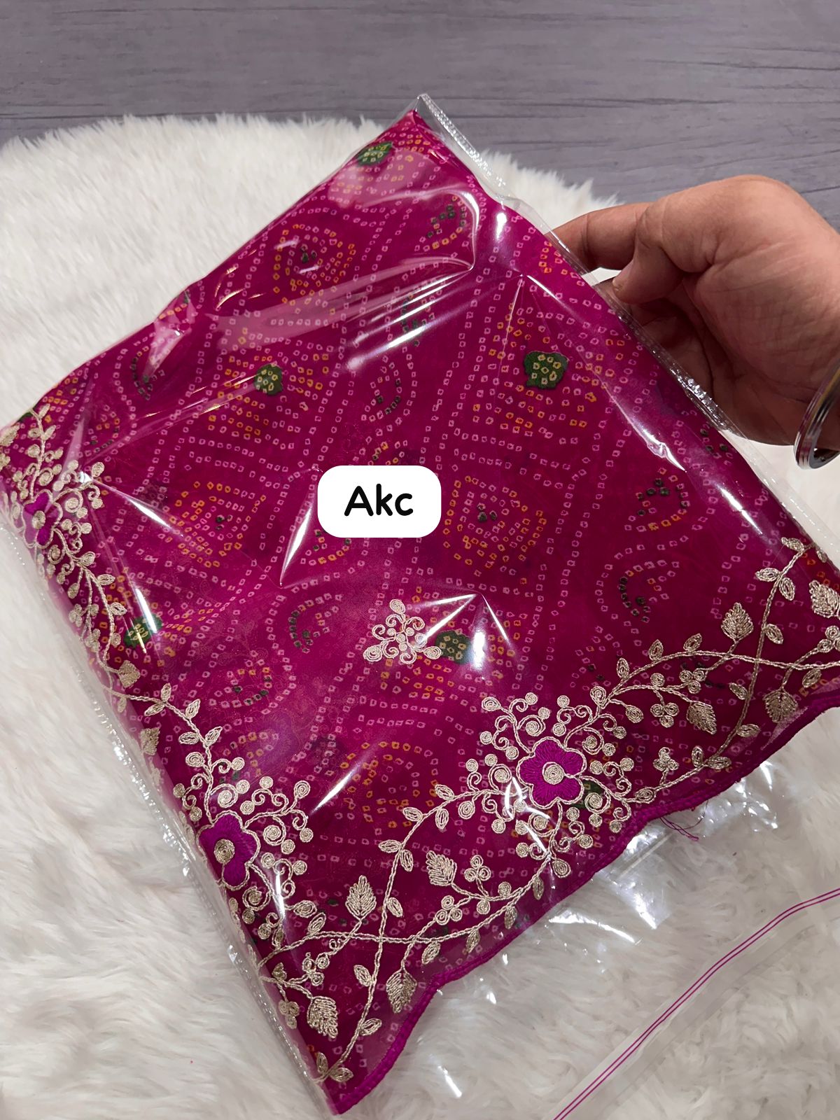Kayatri New Pure Cxc Georgette Heavy Unique Pita Work Saree