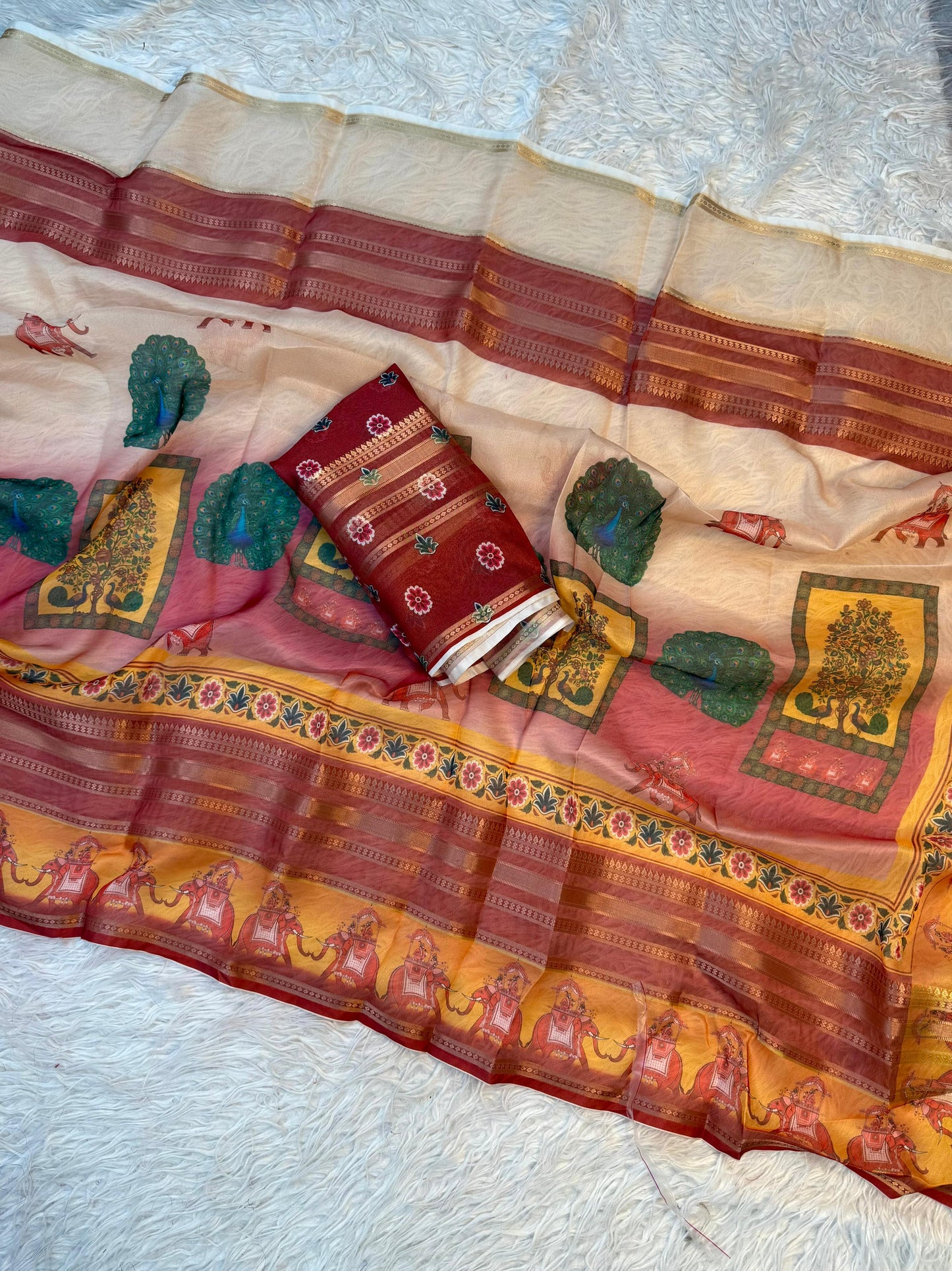 Kayatri New Soft Satin Crape Digital Print Saree