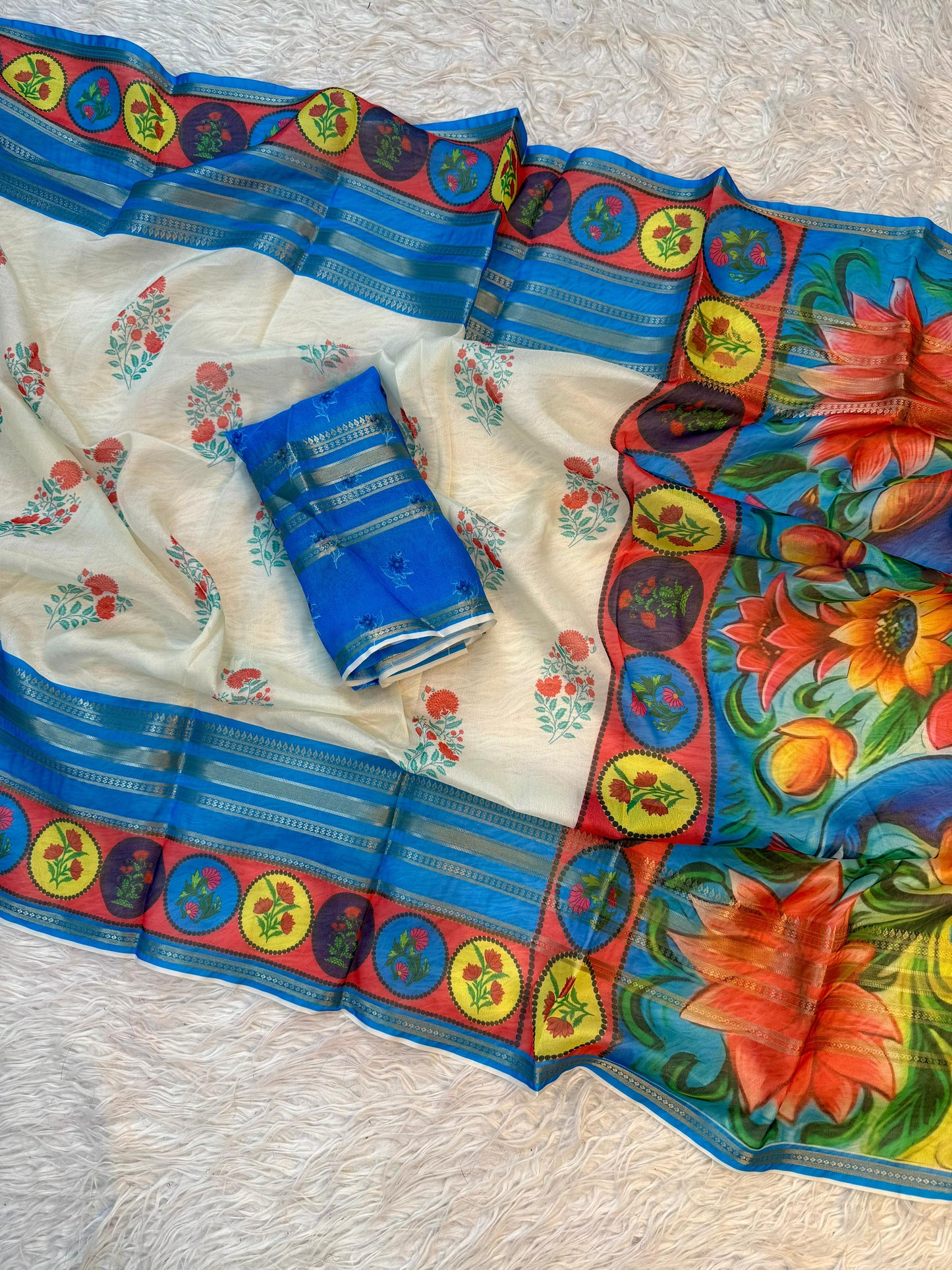Kayatri New Soft Satin Crape Digital Print Saree